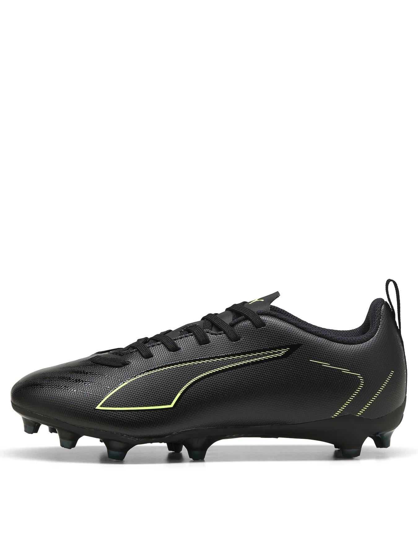 Puma Junior Ultra 6 Play Firm Ground Football Boots - Black