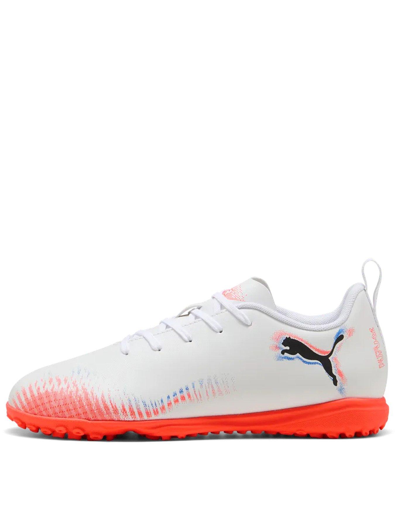 Puma Junior Future 8 Play Astro Turf Football Boots - White