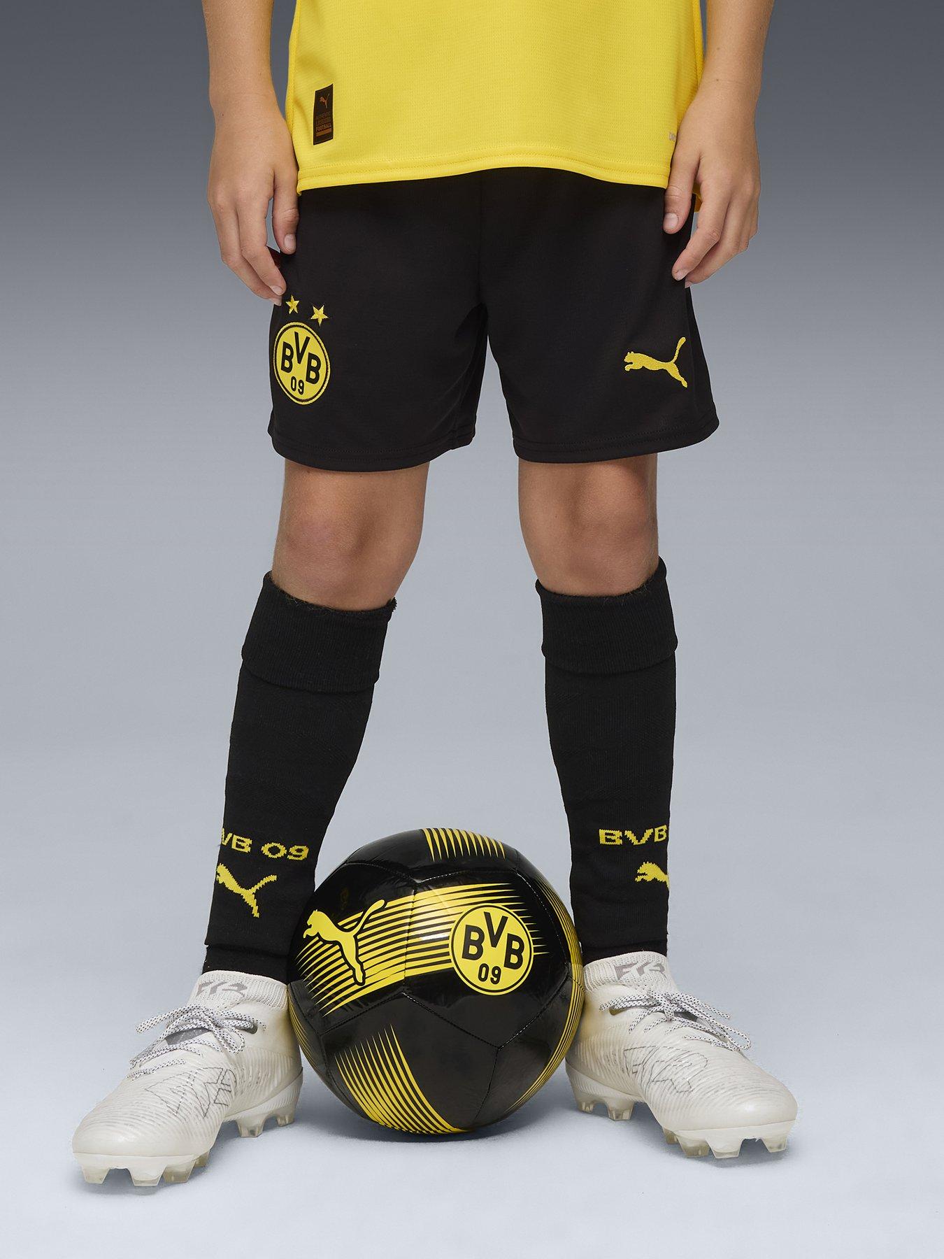 Puma Junior Bvb Home 25/26 Replica Short, Black, Size 15-16 Years