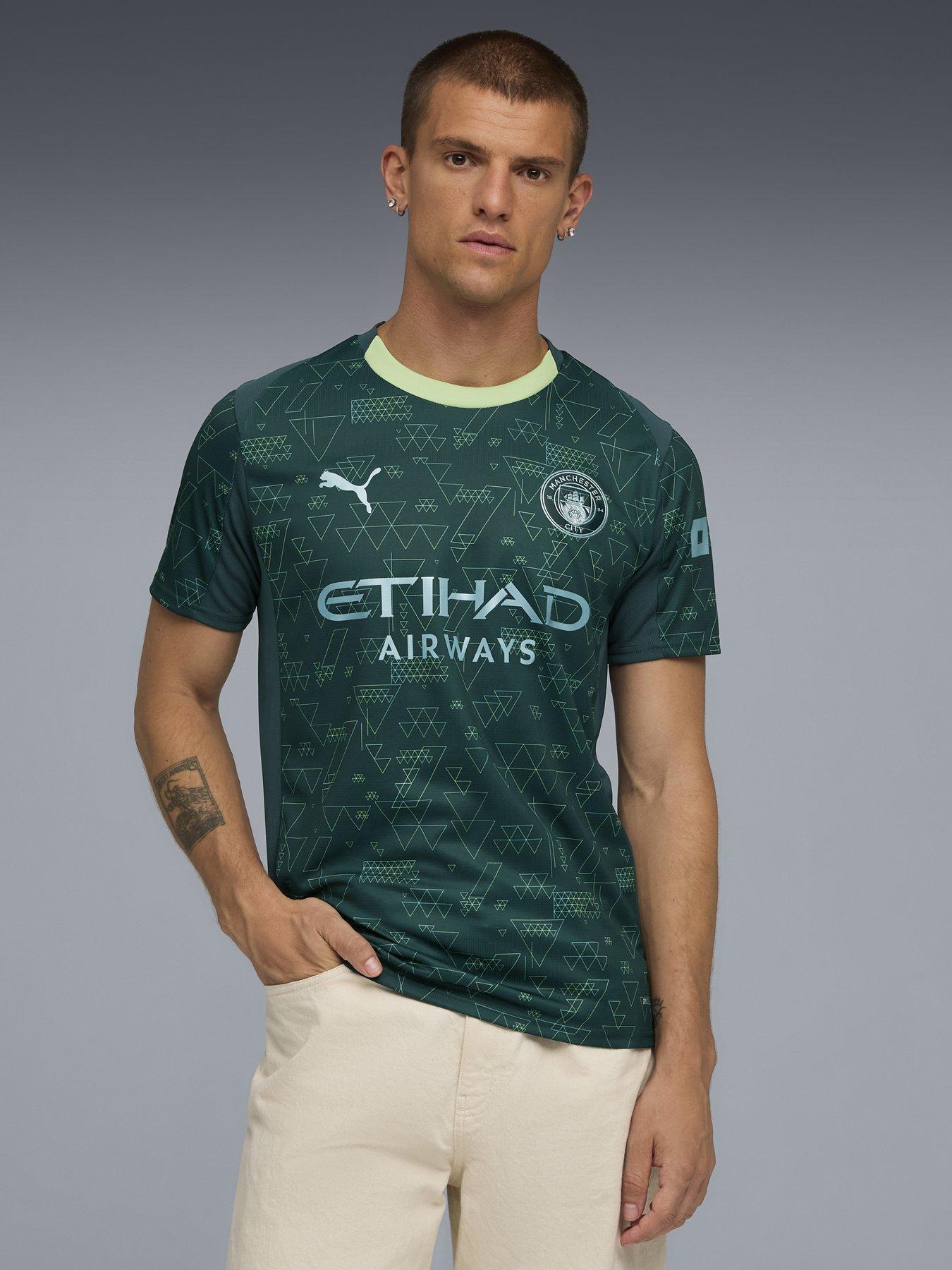 Puma Mens Manchester City 25/26 4Th Replica Shirt - Green | Very