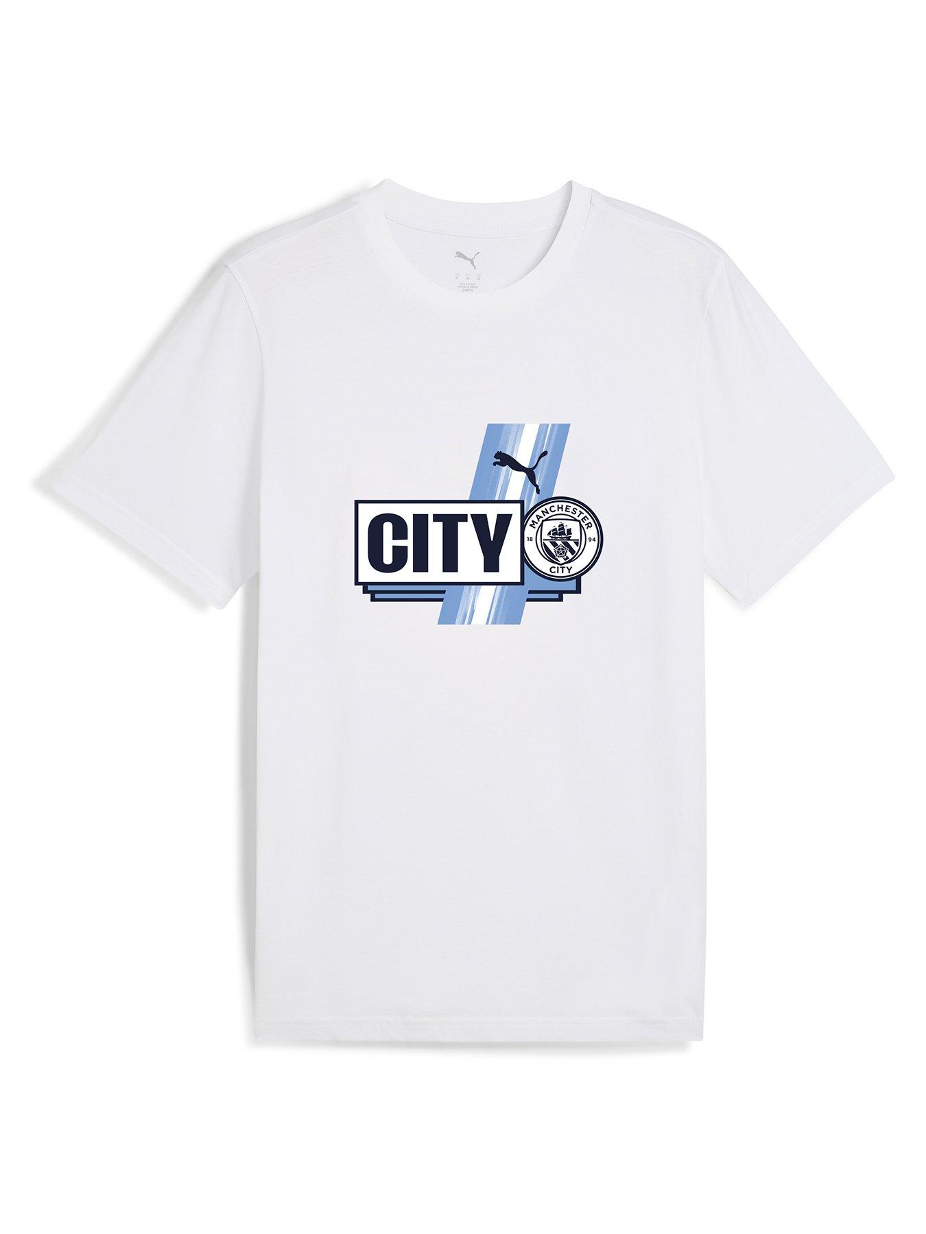 Puma Mens Manchester City 25/26 Culture T-Shirt - White
