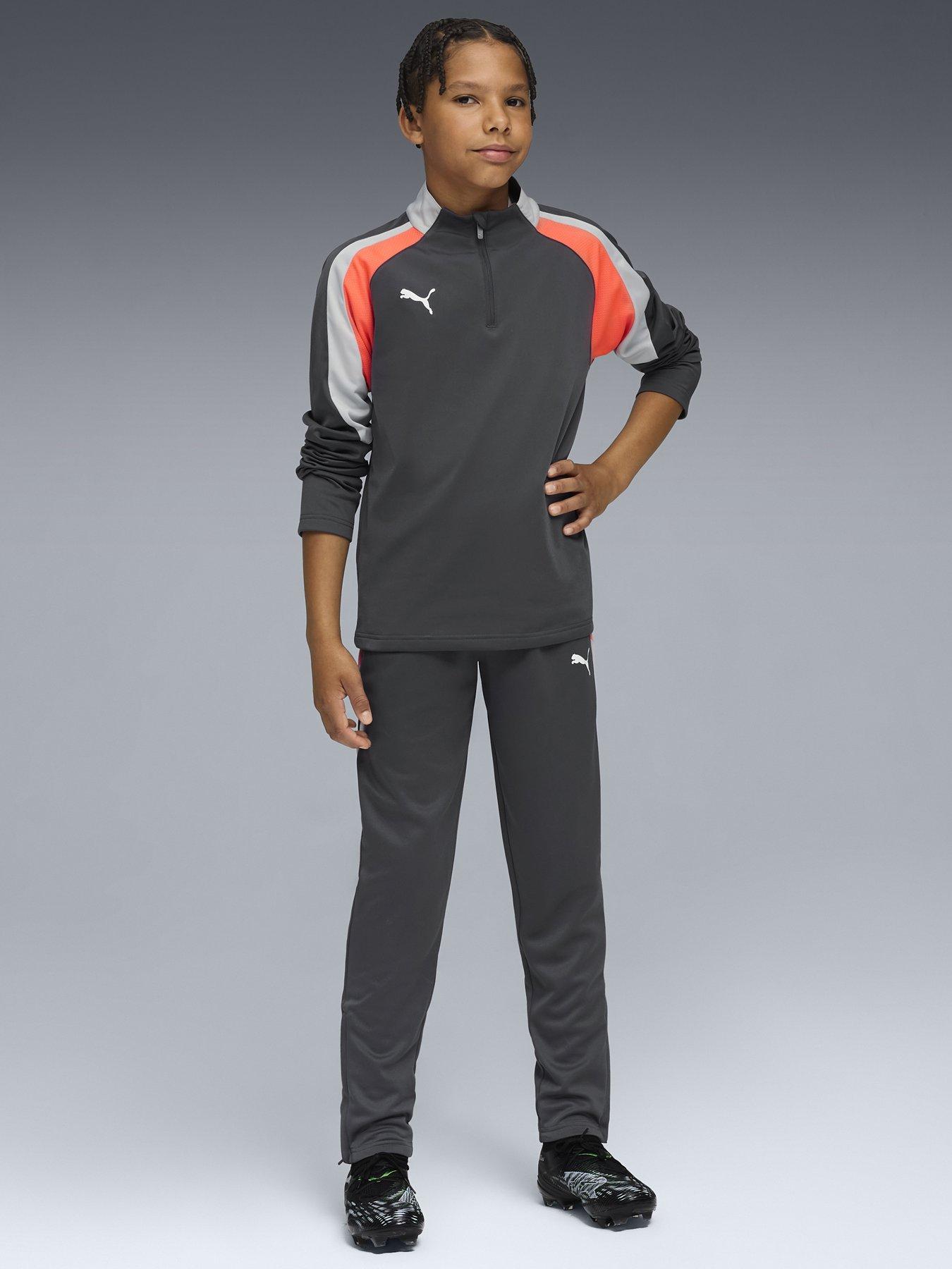 Puma Junior Individual Liga QZ Top, Shadow Grey, Size 5-6 Years