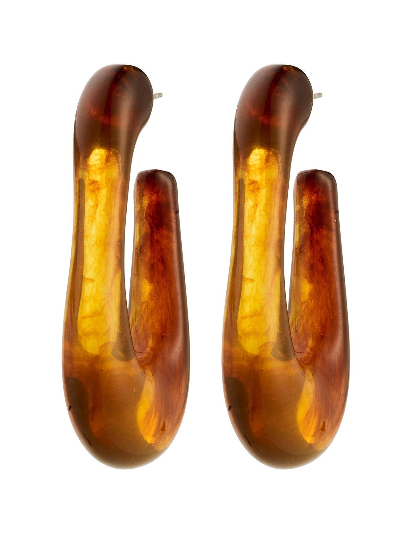 undefined Elijah Earrings - Brown