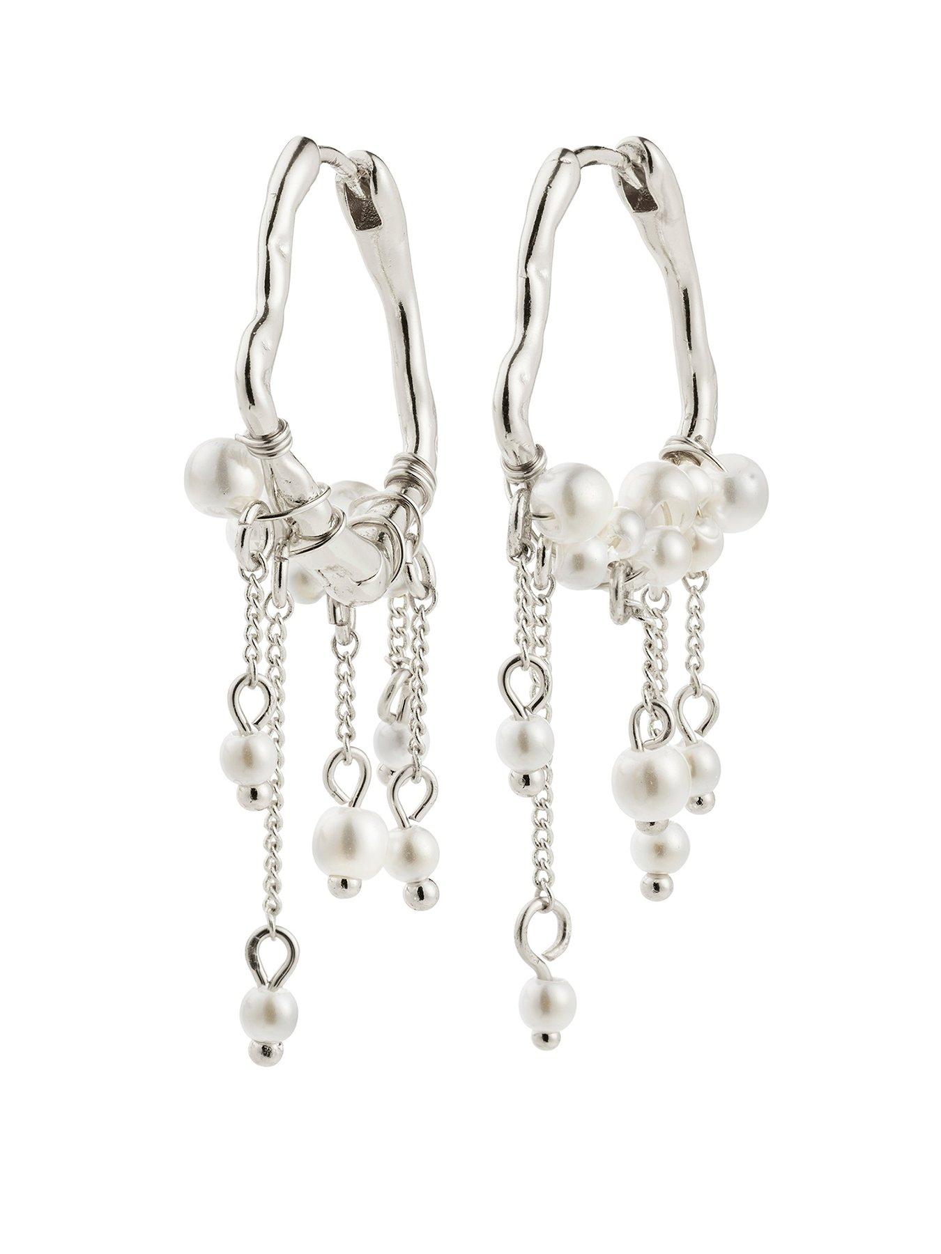 undefined Jasper Earrings - Silver Plated