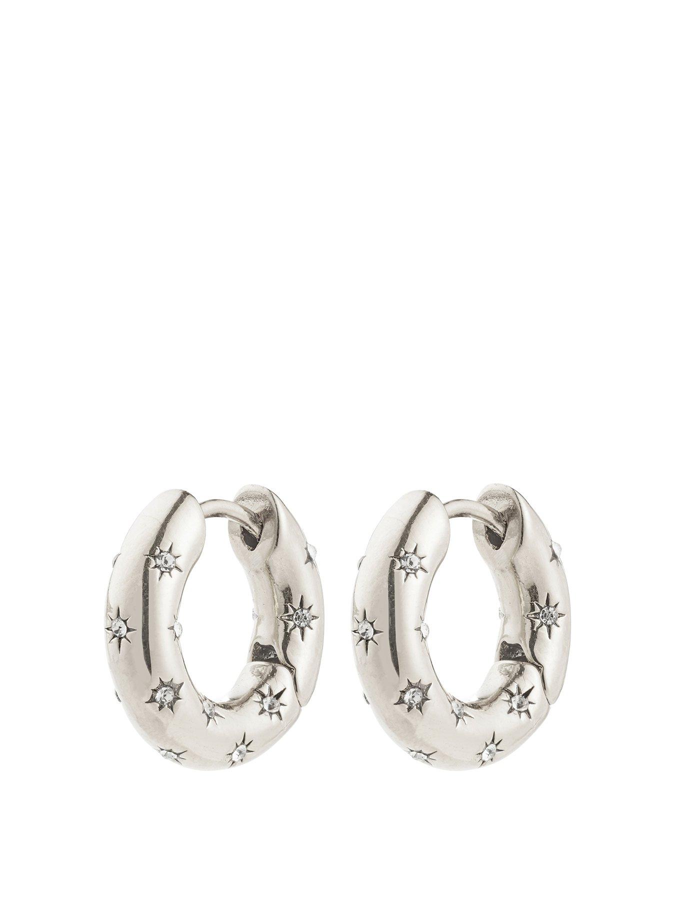 undefined Nevaeh Hoops - Silver Plated