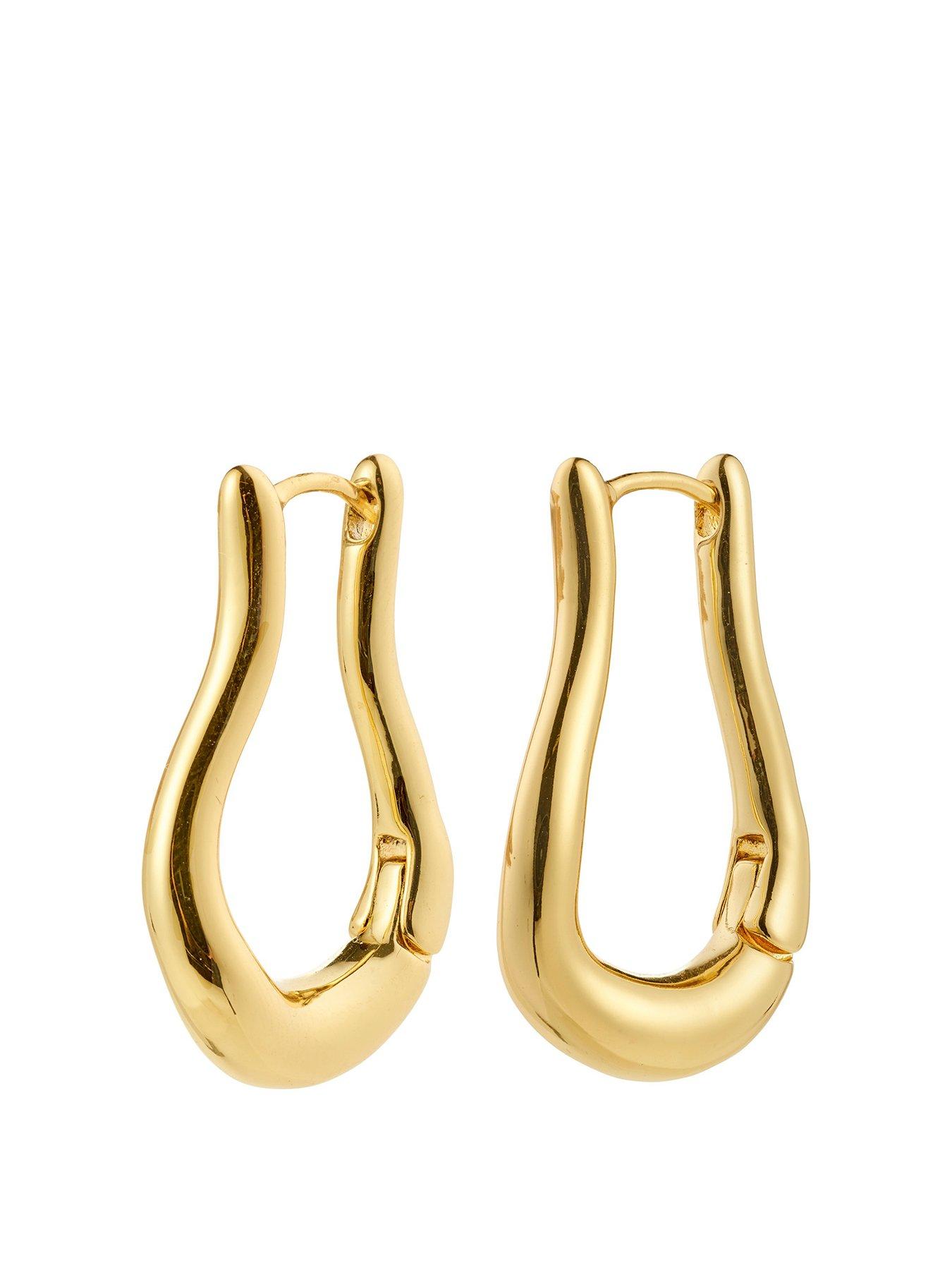 undefined Unfold Hoops - Gold Plated