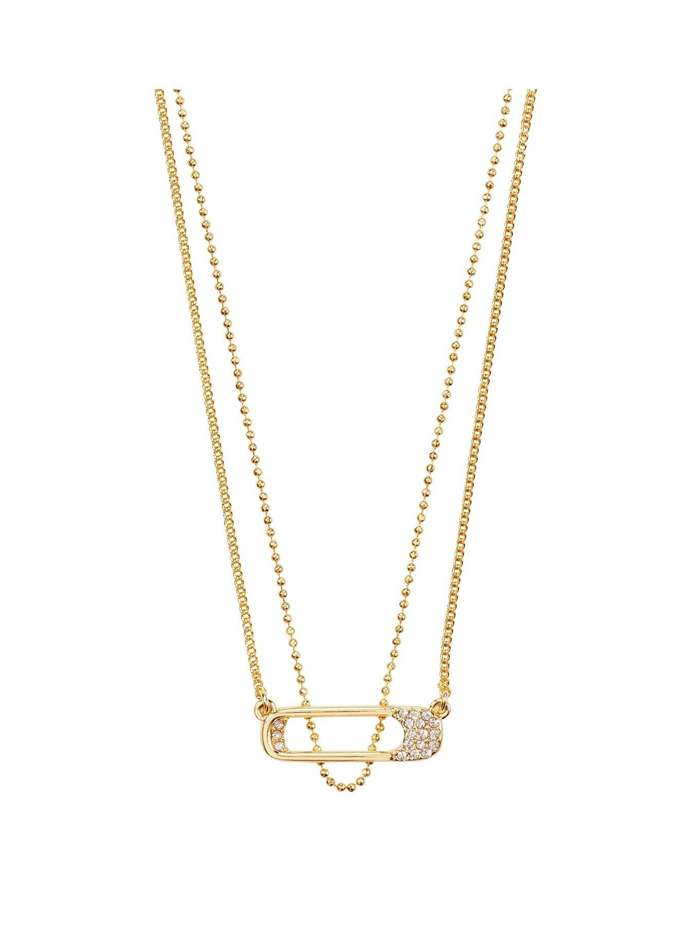 undefined Instant Necklace, 2-In-1 Set - Gold Plated
