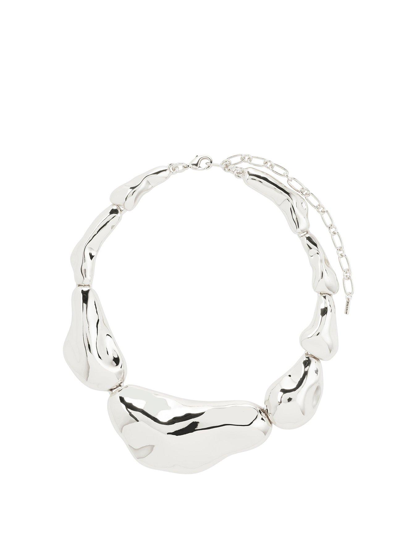 undefined FREE statement necklace silver-plated