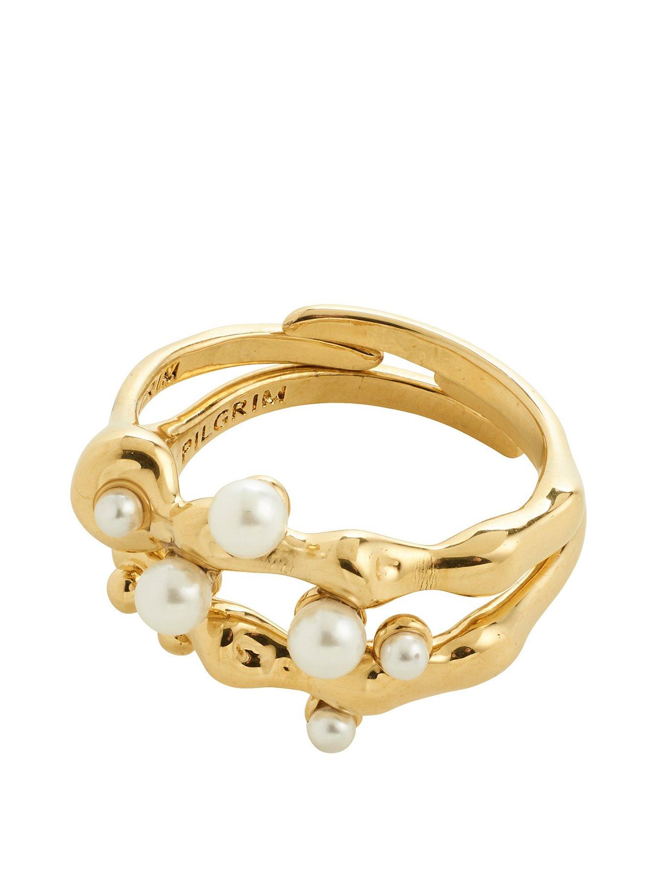 undefined Hadley Rings, 2-In-1 Set - Gold Plated