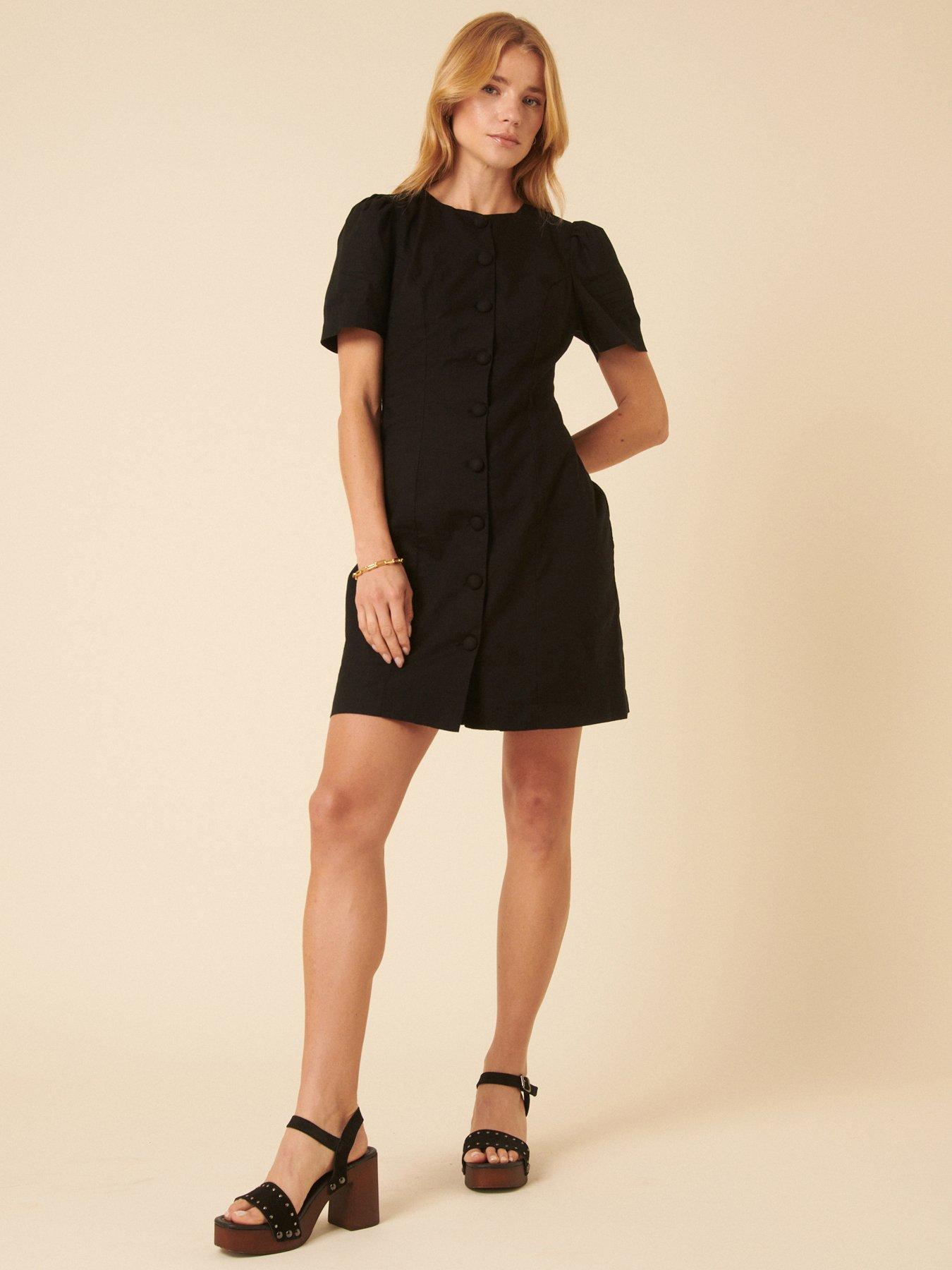 undefined Tara Mini Dress - Black