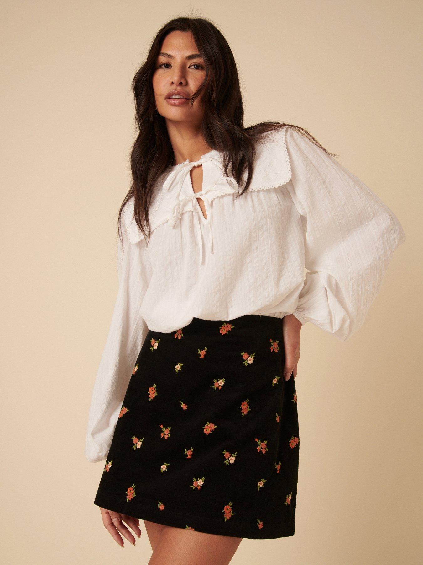 Nobodys Child Sofia Cord Skirt - Black