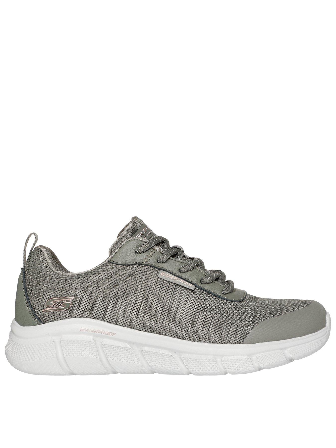 Skechers Bobs B Flex Flex Proof Waterproof Trainer- Green