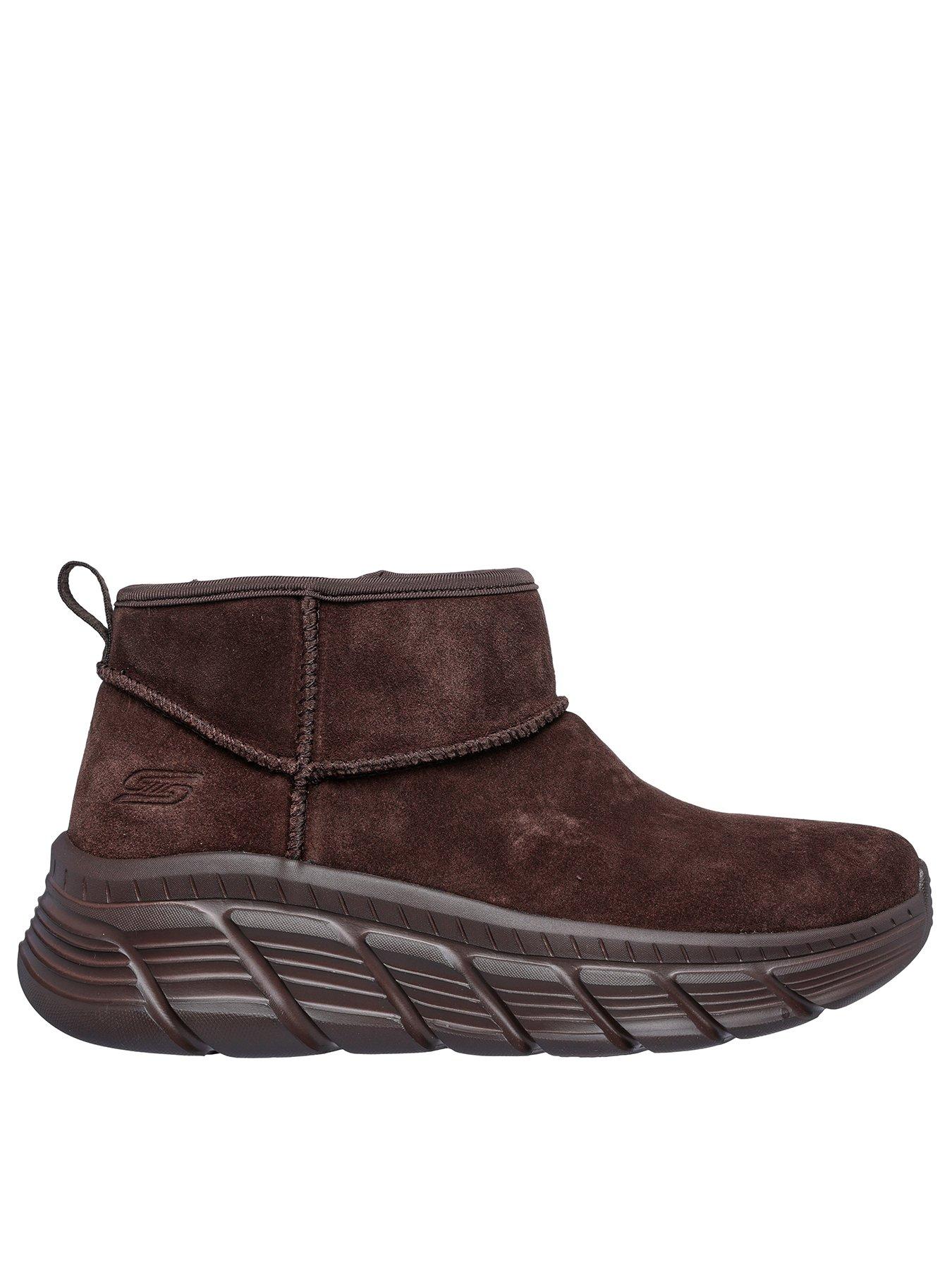 Skechers Bobs B Flex Hi Mini Casual Suede Bootie - Brown
