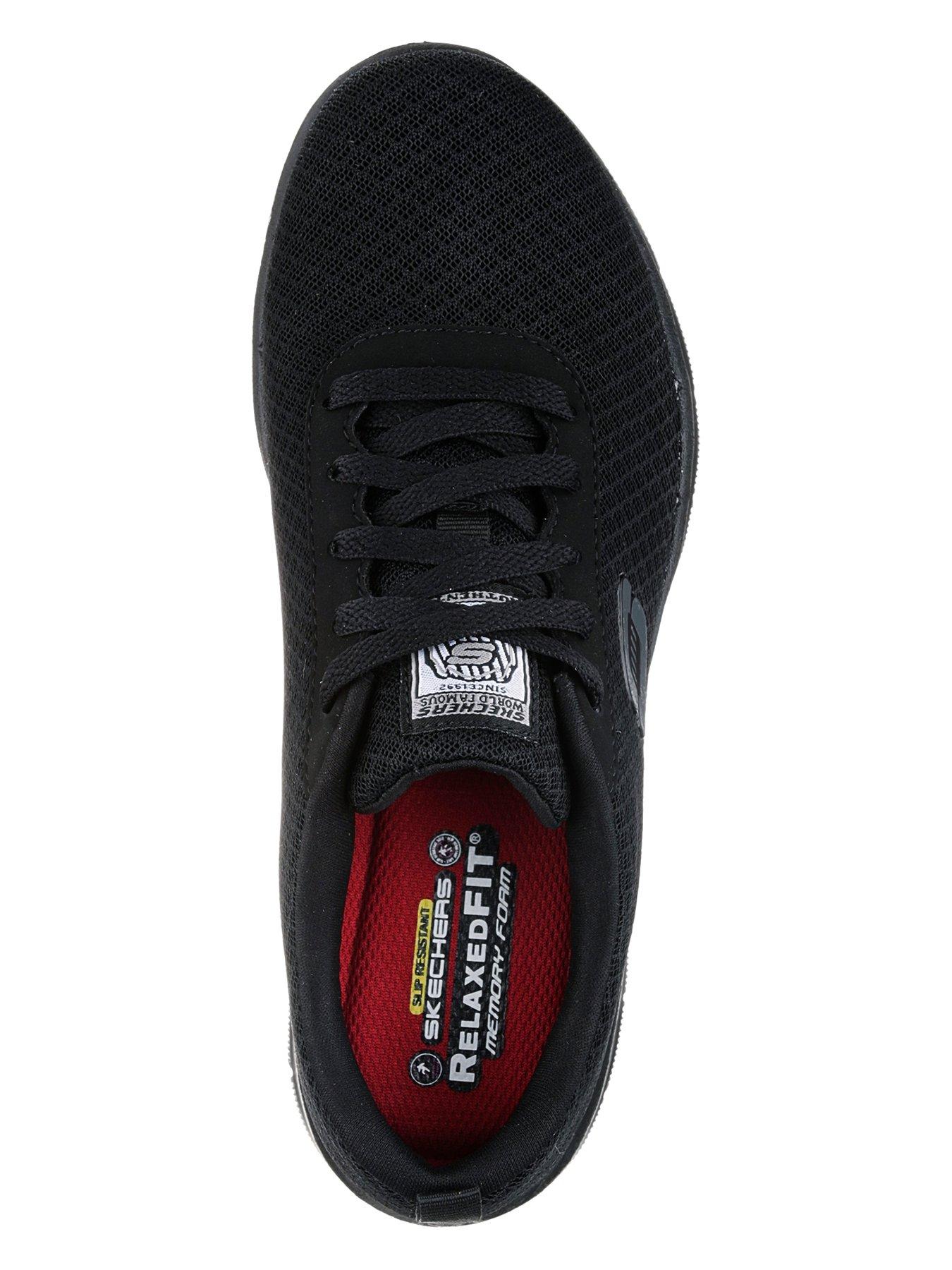 Image 3 of 5 of Skechers Ghenter Bronaugh Slip Resitant Workwear Trainer - Black Mesh