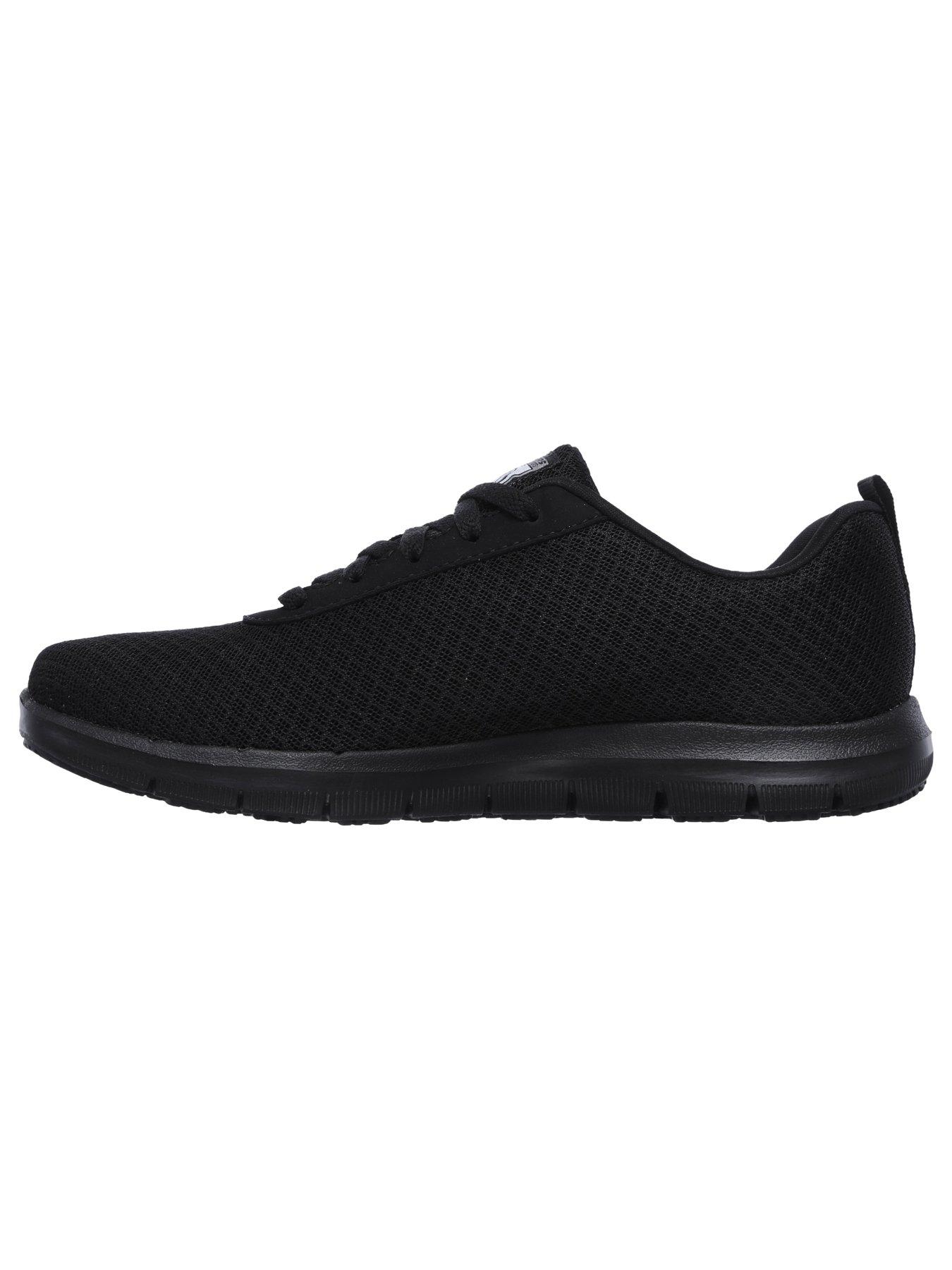 Image 5 of 5 of Skechers Ghenter Bronaugh Slip Resitant Workwear Trainer - Black Mesh