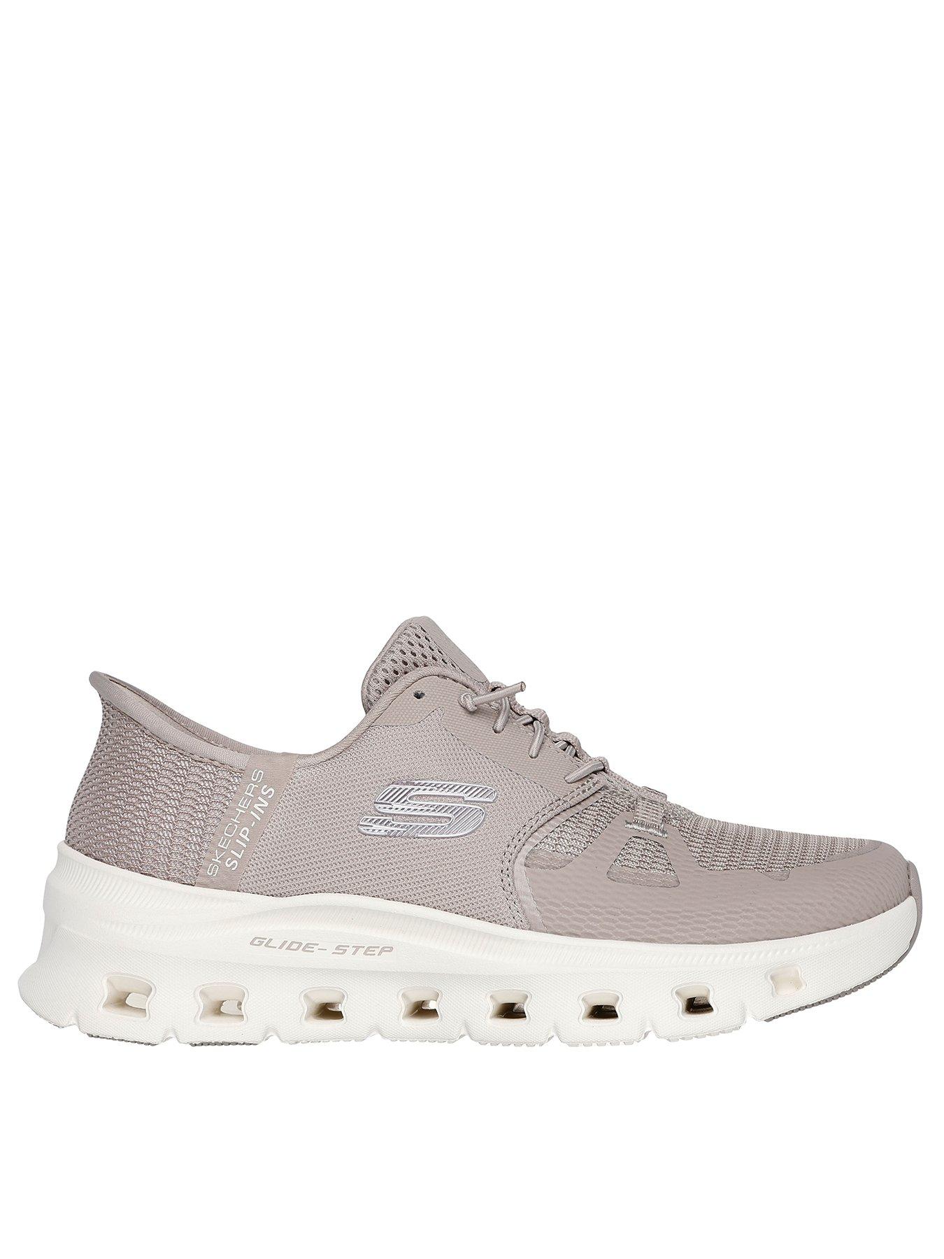 Skechers Glide Step Pro Slip In Mesh Trainer - Taupe