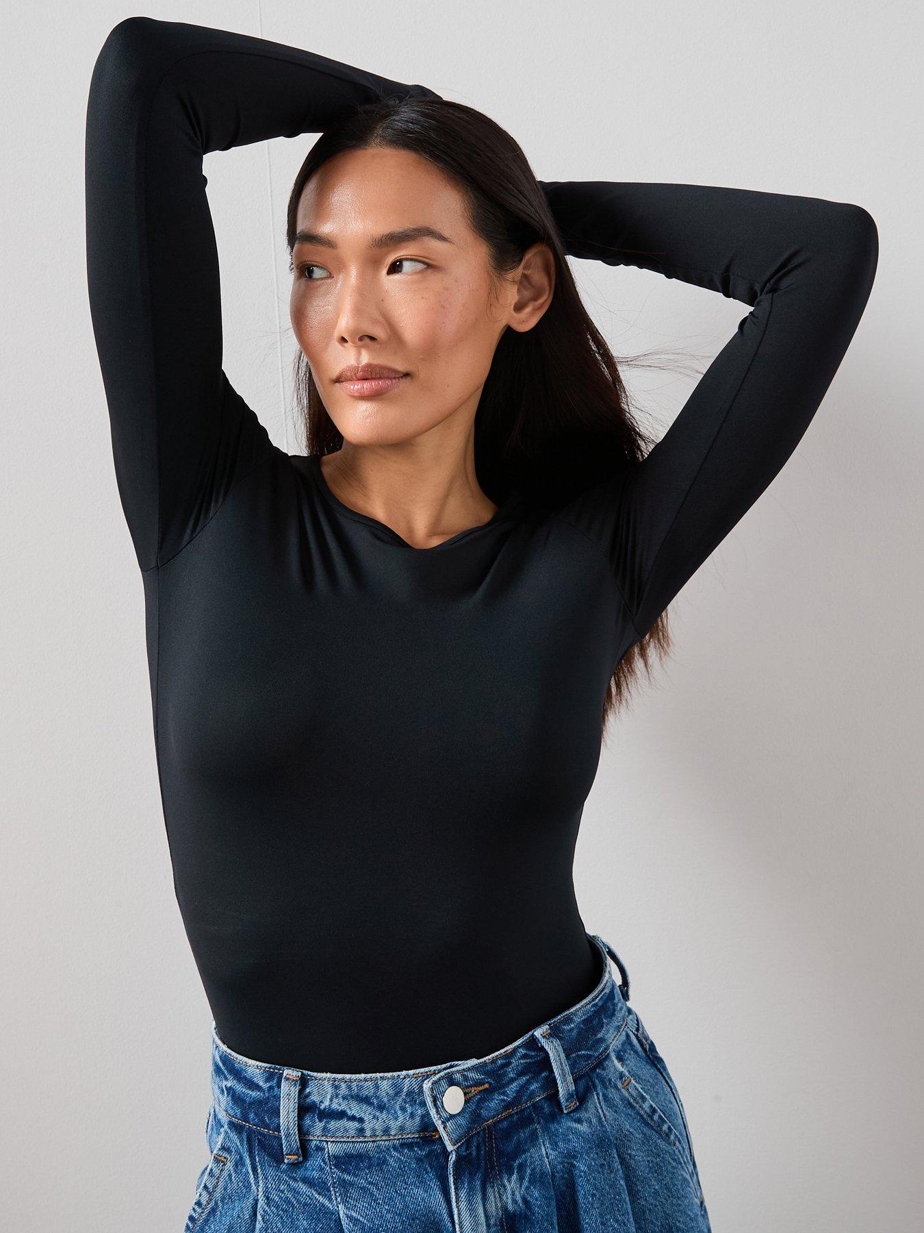 The Very Collection Soft Touch Long Sleeve Top - Black