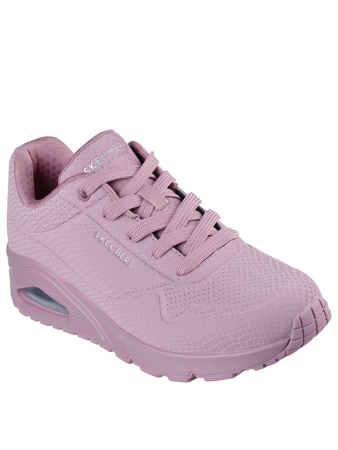 Image 2 of 5 of Skechers Uno Shiny Scale Reflective Snake Lace-Up Trainer - Purple