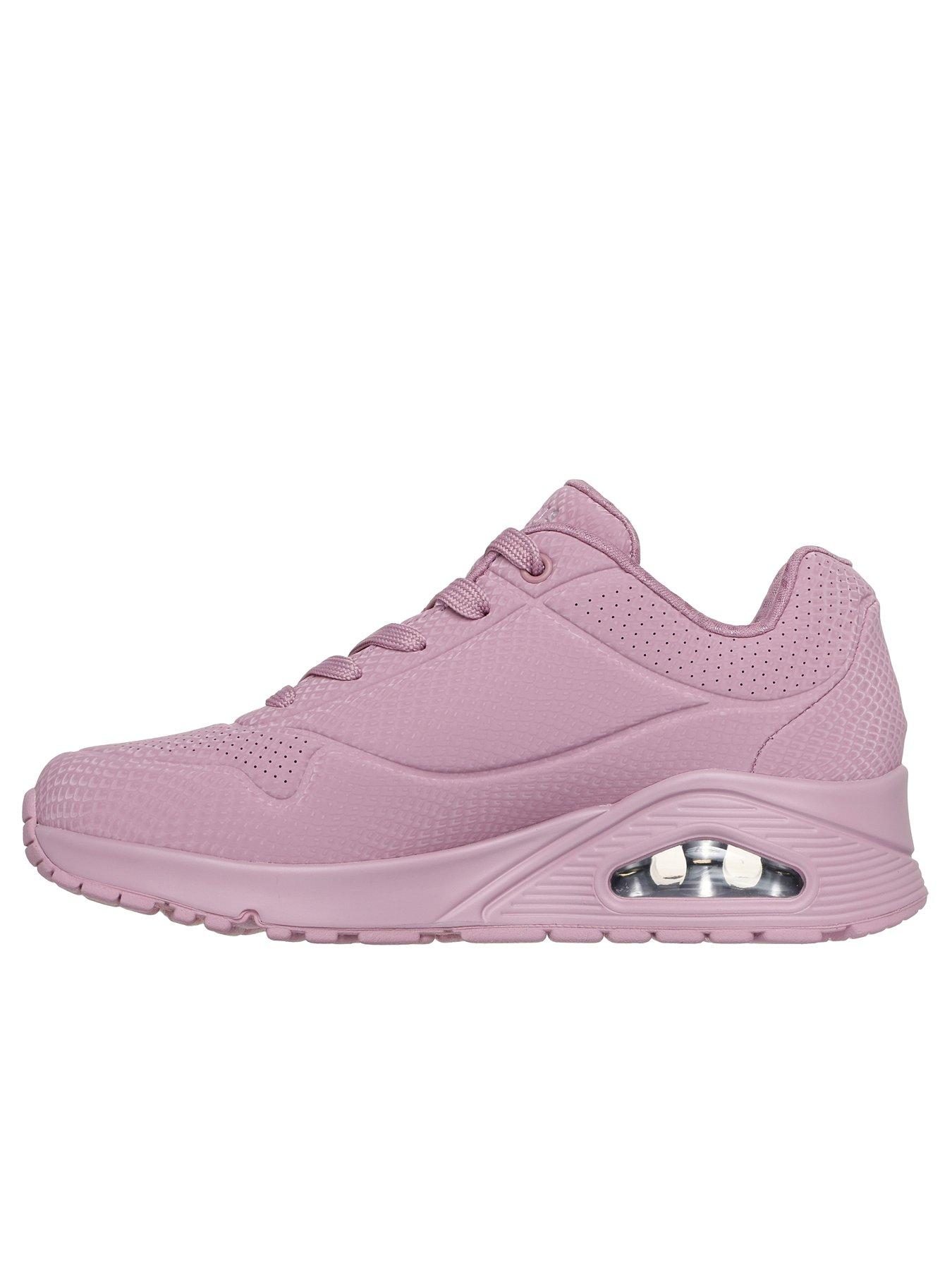Image 5 of 5 of Skechers Uno Shiny Scale Reflective Snake Lace-Up Trainer - Purple