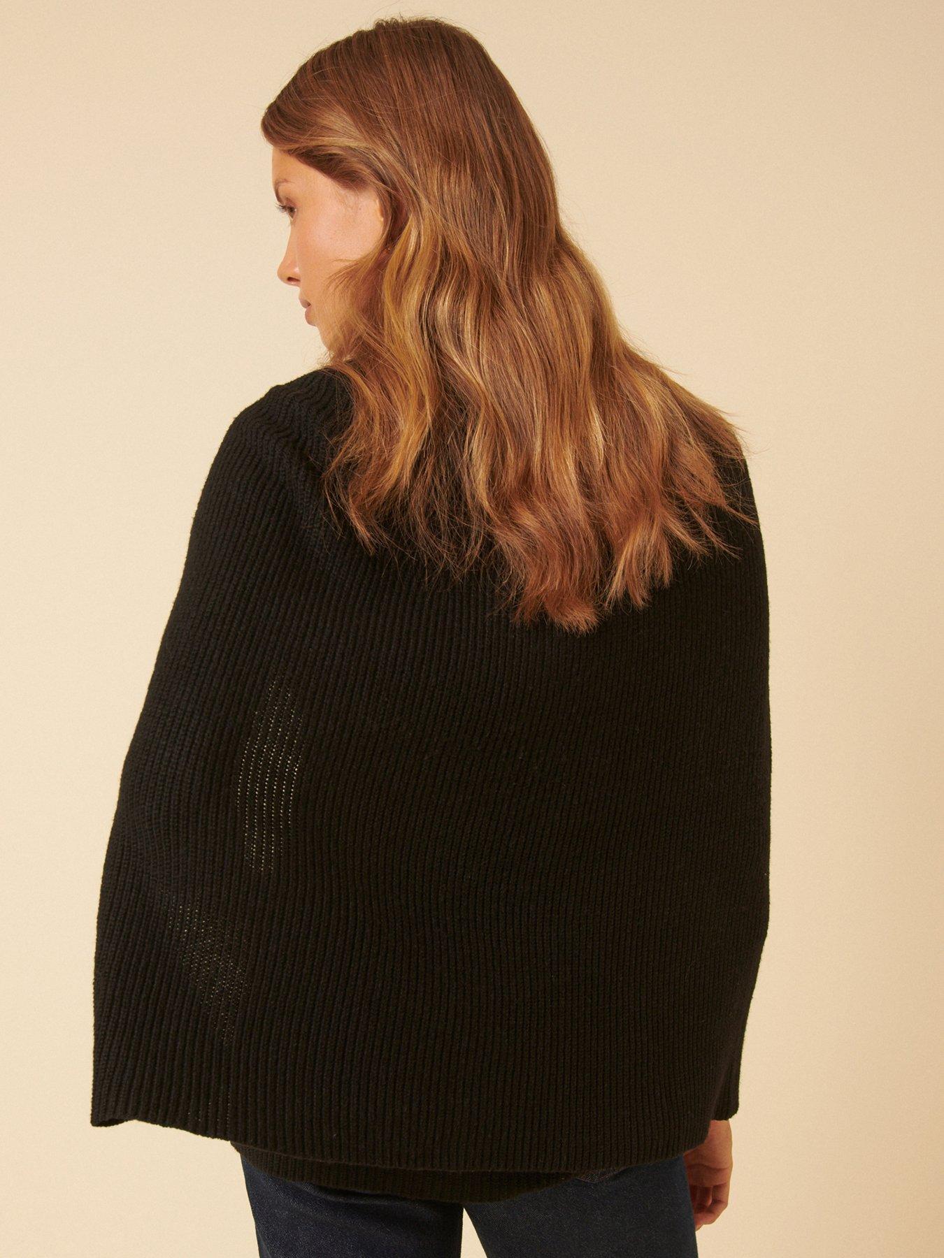 Image 2 of 5 of Nobodys Child Cape Button Down Cardigan - Black