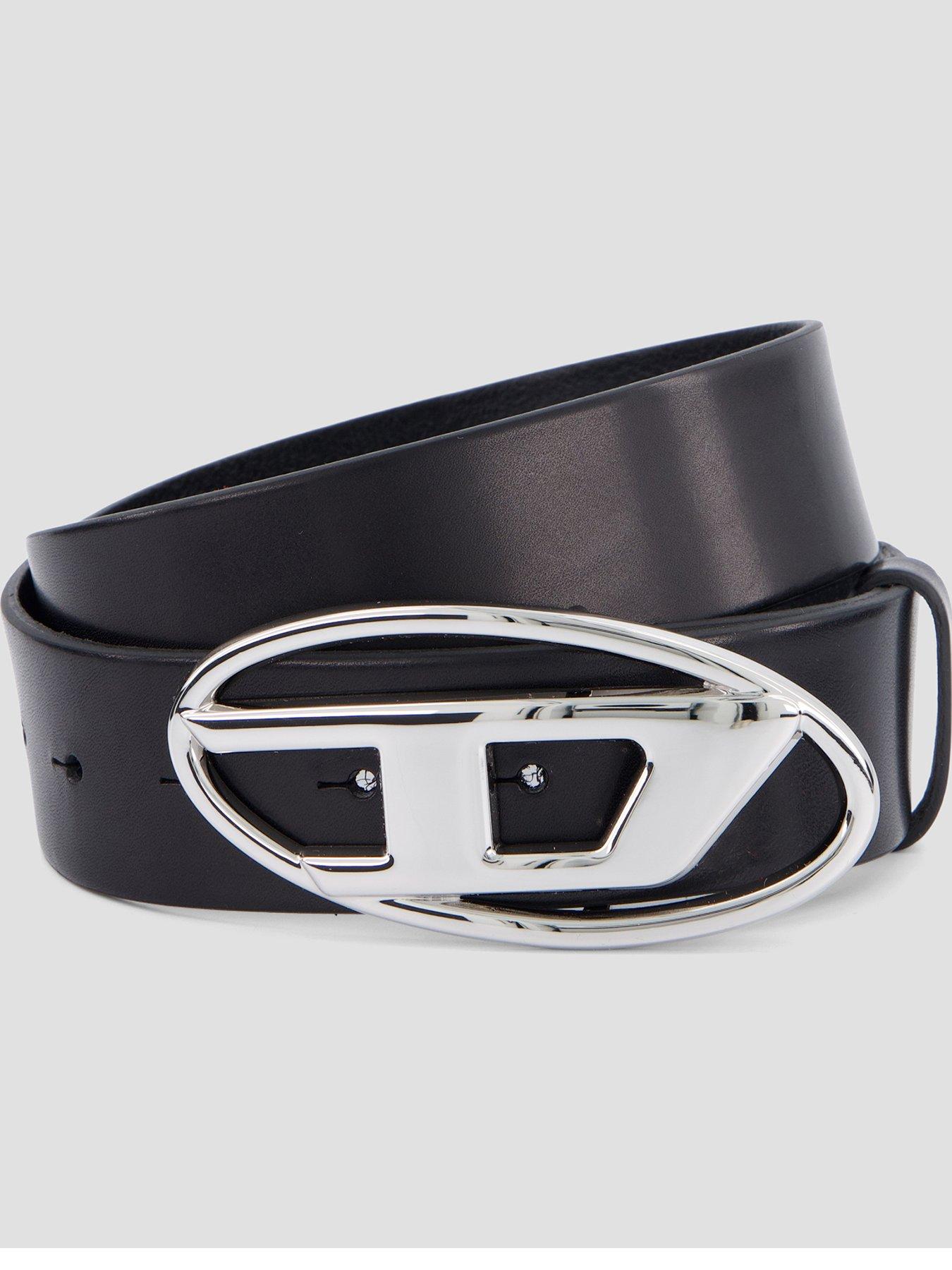 Diesel Oval Logo Belt - Black