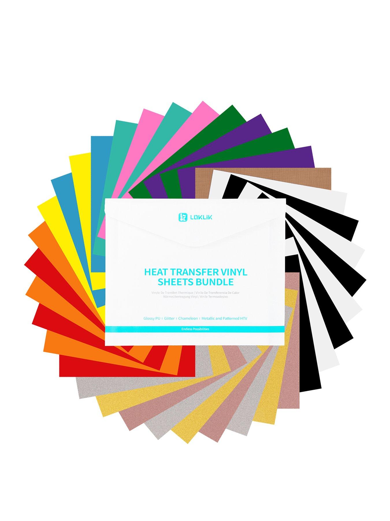 Loklik HTV Vinyl Sheet Bundle 36 Pack