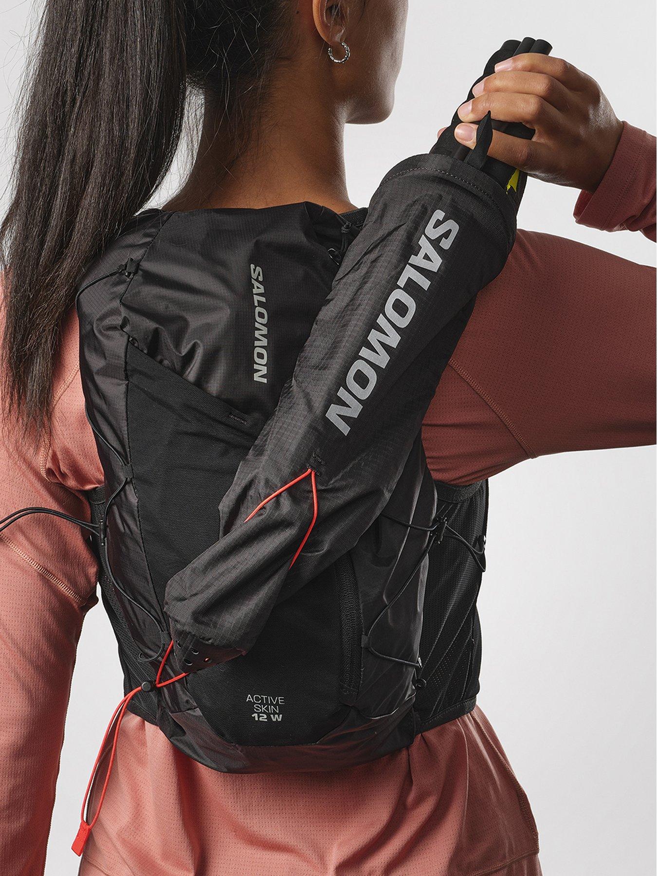 Image 2 of 5 of Salomon Women's Running Active Skin 12 Hydration Vest Set - Black