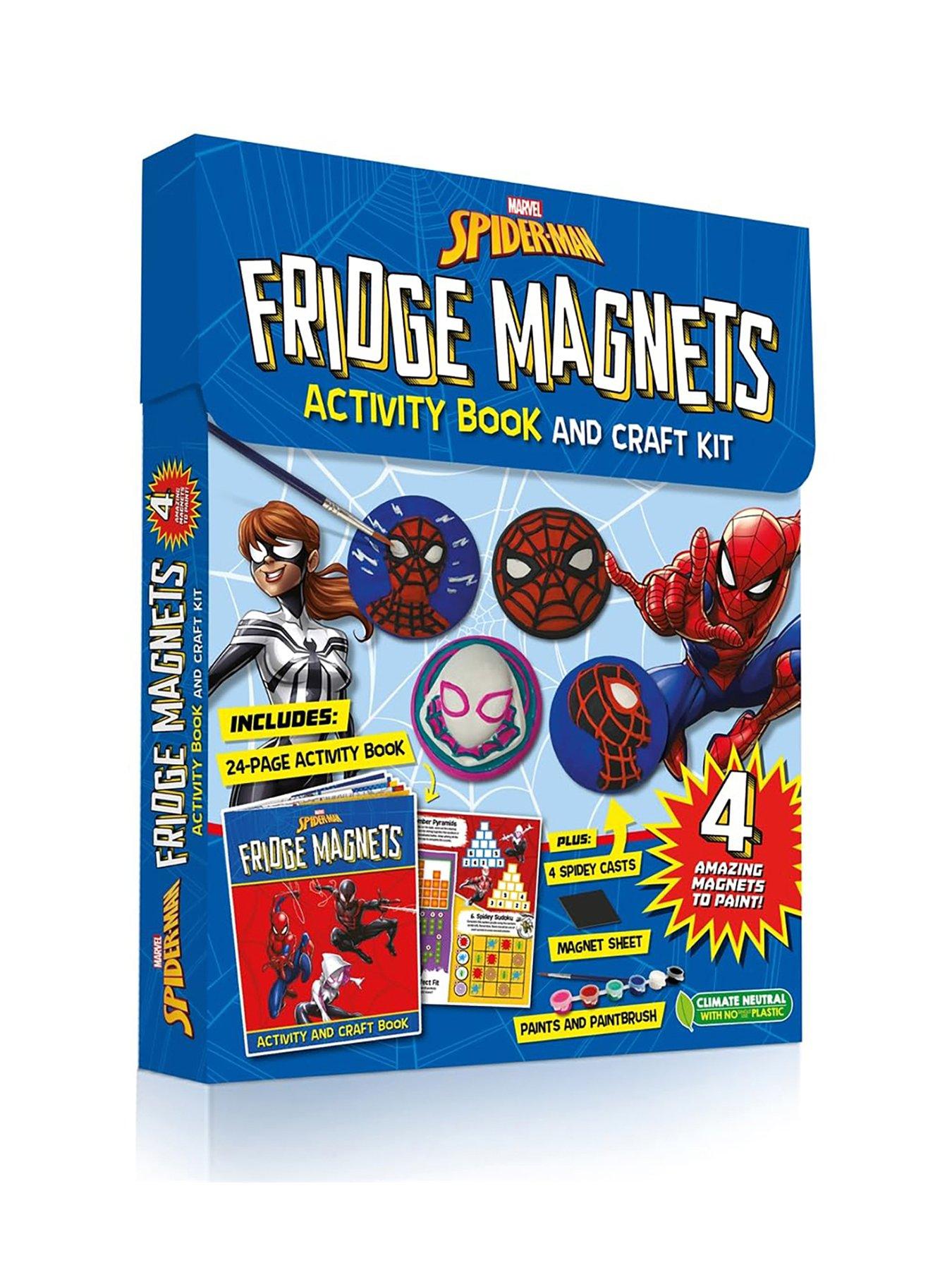 undefined Marvel Spider Man Fridge Magnets Activity Book and Craft Kit