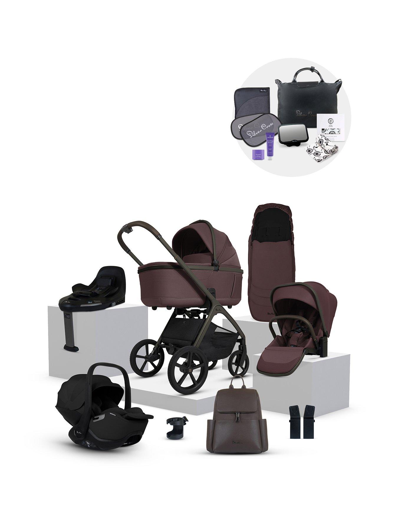 undefined Cove Ultimate 360 Car Seat Bundle - Damson - Iconic Black Car Seats