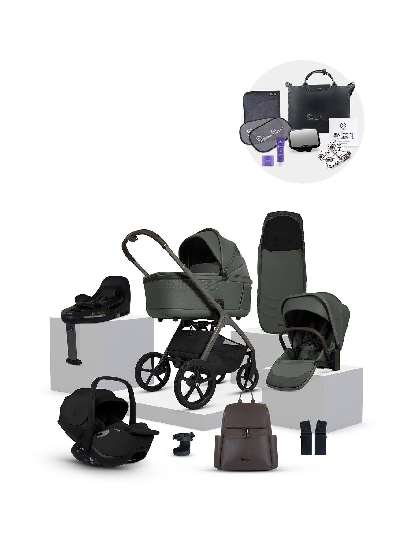 undefined Cove Ultimate 360 Car Seat Bundle - Pewter - Iconic Black
