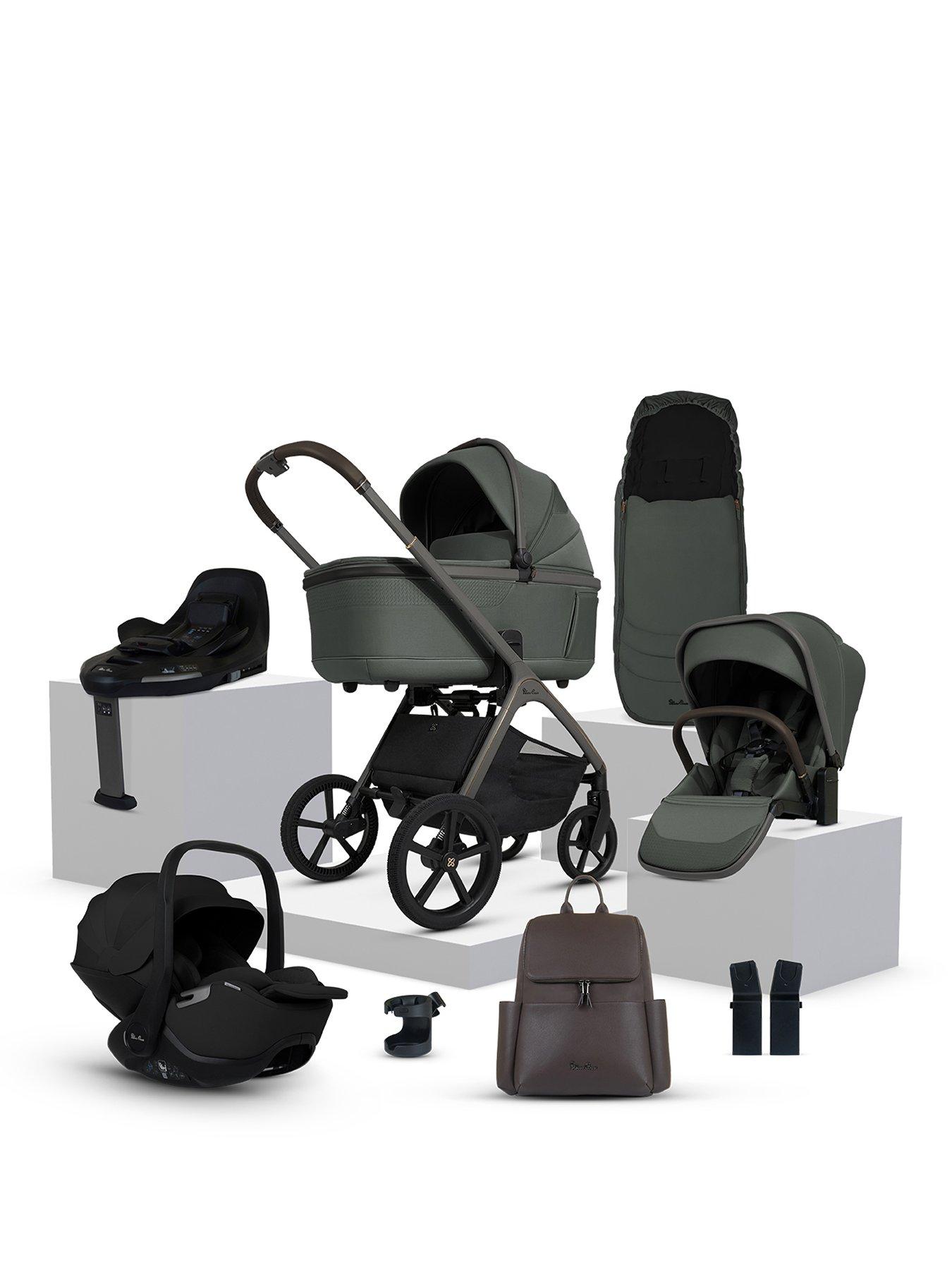 Image 1 of 8 of Silver Cross Cove Ultimate 360 Car Seat Bundle - Pewter - Iconic Black