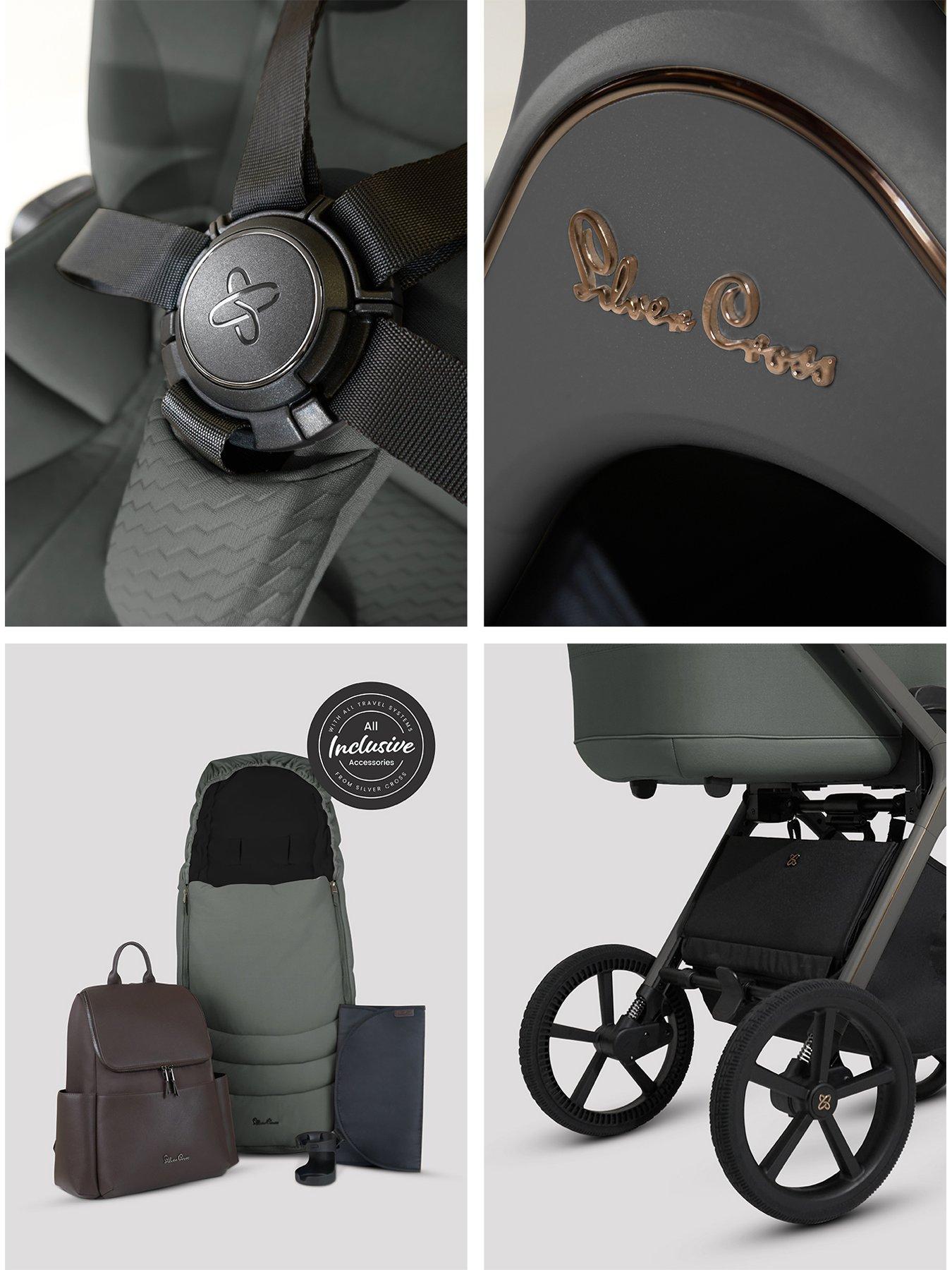 Image 4 of 8 of Silver Cross Cove Ultimate 360 Car Seat Bundle - Pewter - Iconic Black