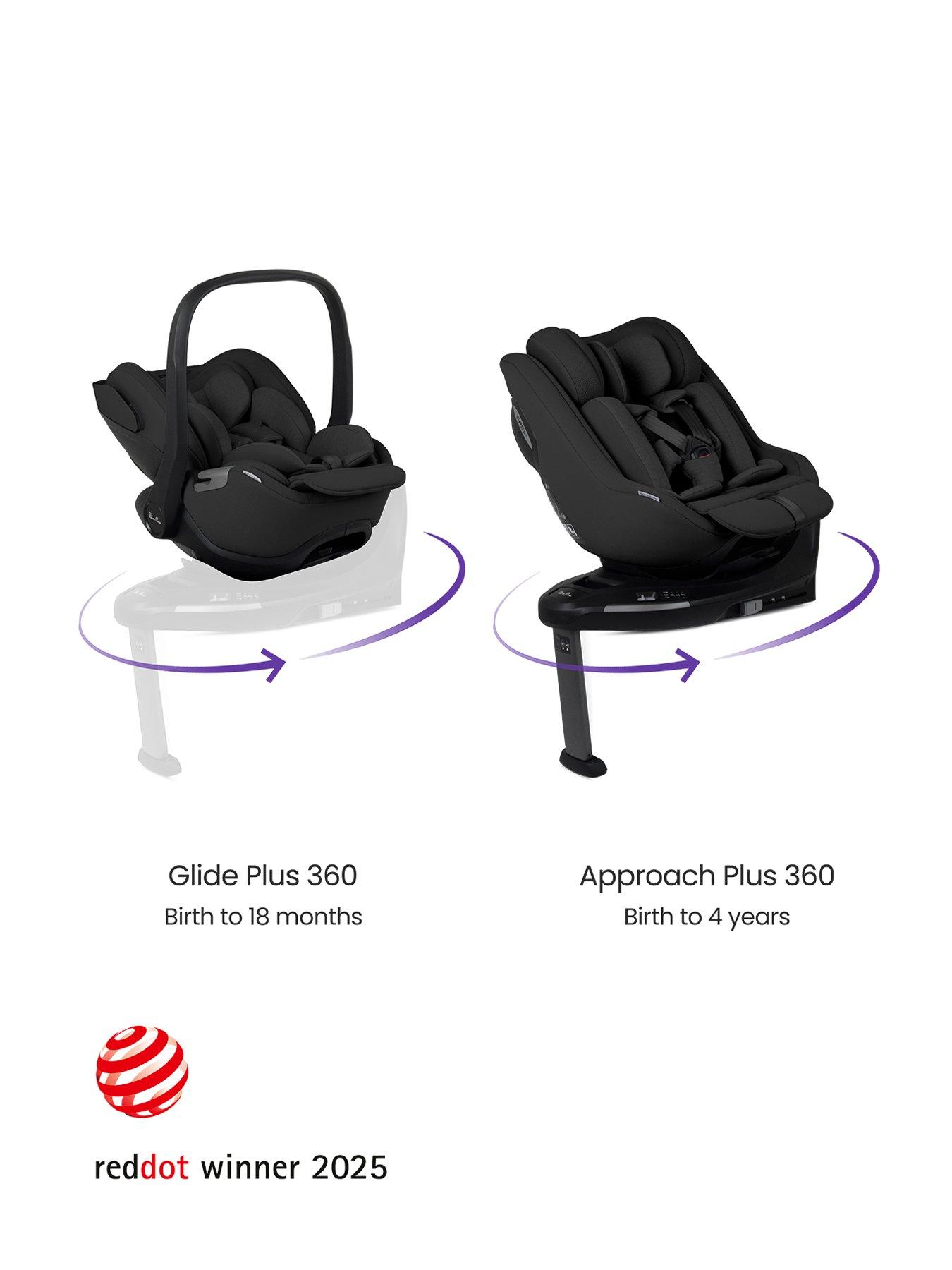 Image 4 of 7 of Silver Cross Cove Ultimate 360 Family Car Seat Bundle - Pewter - Iconic Black Car Seats