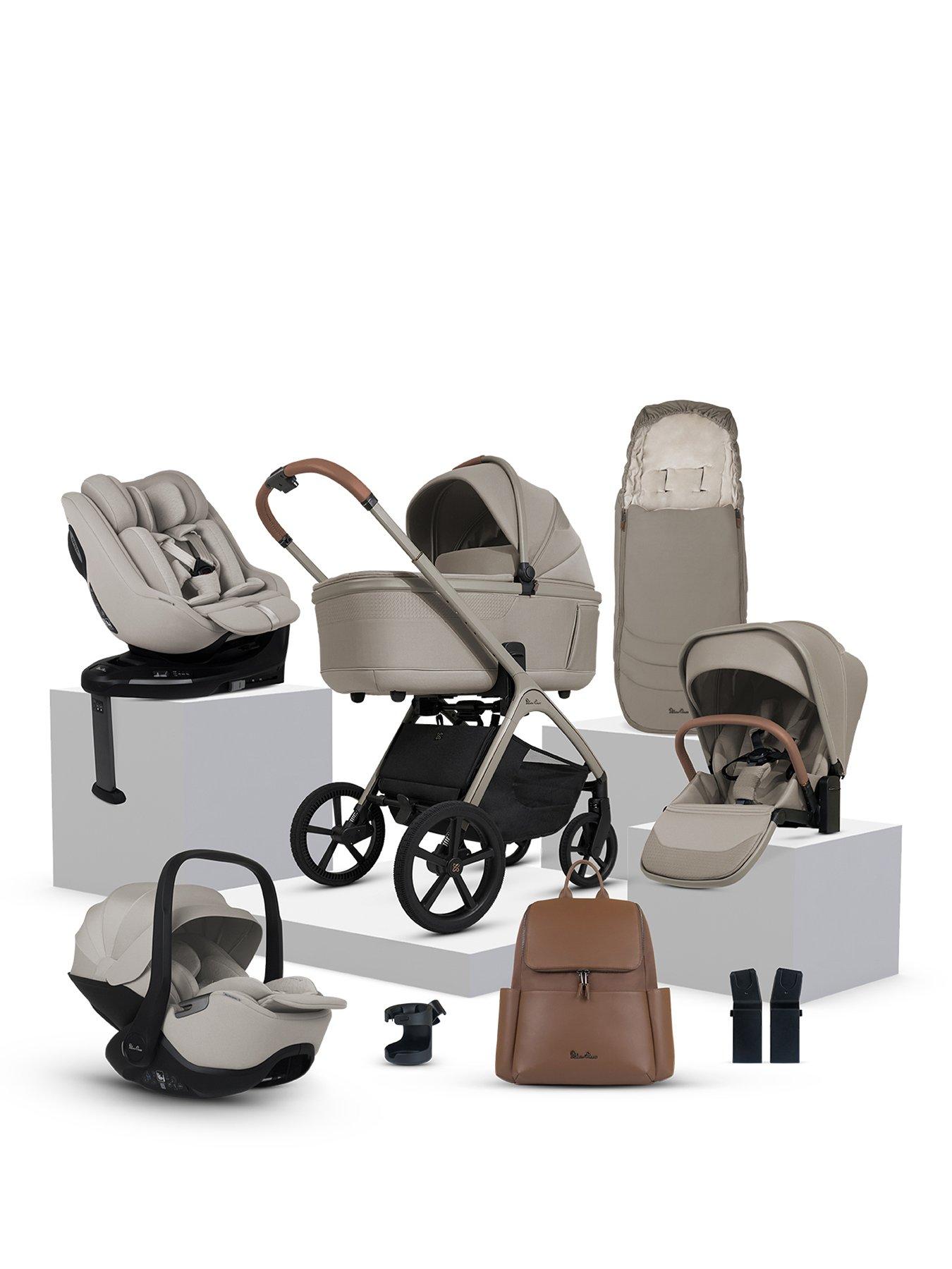 Image 1 of 8 of Silver Cross Cove Ultimate 360 Family Car Seat Bundle - Champagne - Natural Taupe