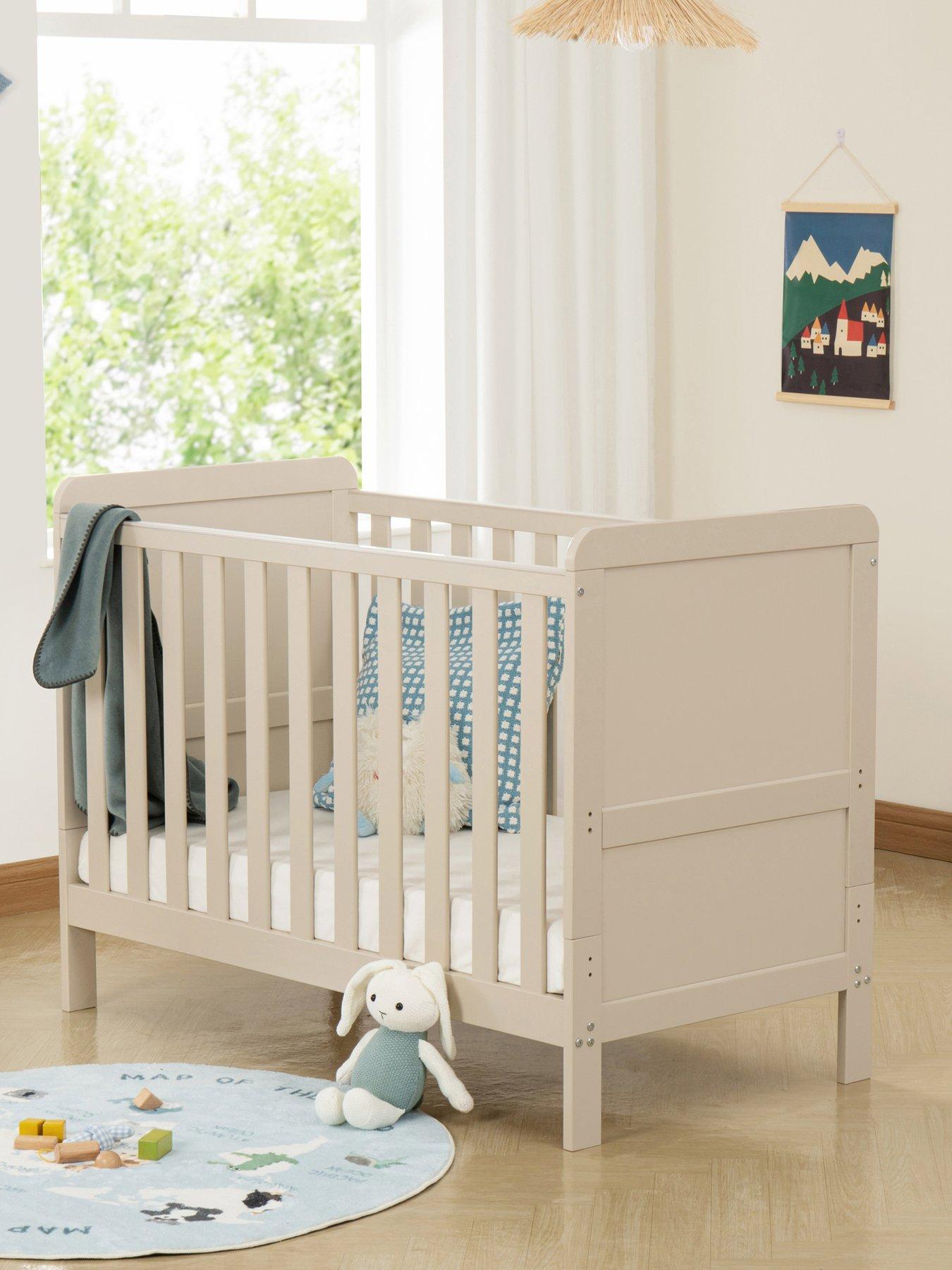 Babymore Caro Urban Mini Cot Bed - Cashmere