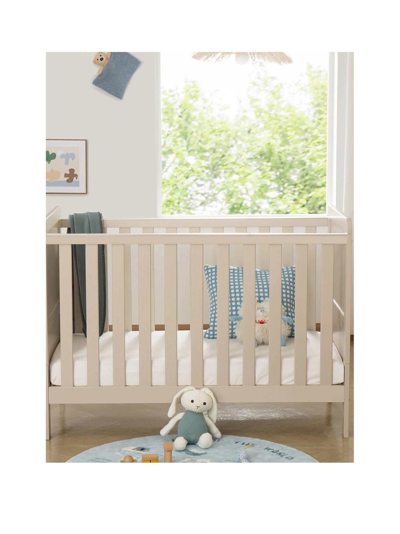 Image 2 of 6 of Babymore Caro Urban Mini Cot Bed - Cashmere