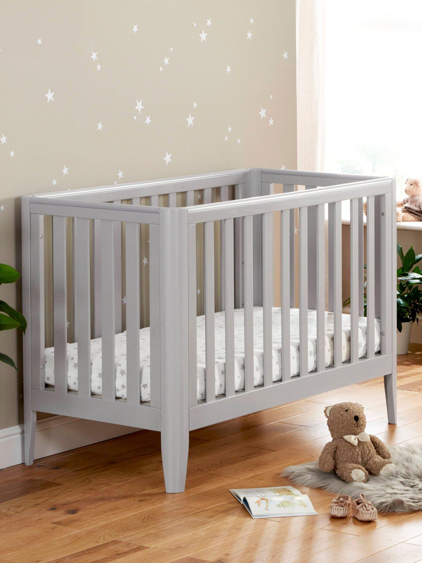 Babymore Iris Cot Bed - Grey