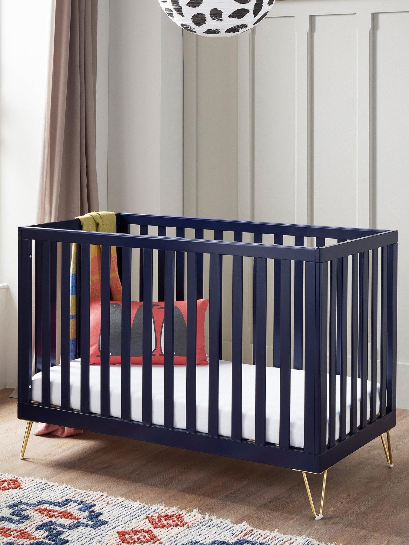 Babymore Kimi Cot Bed - Midnight