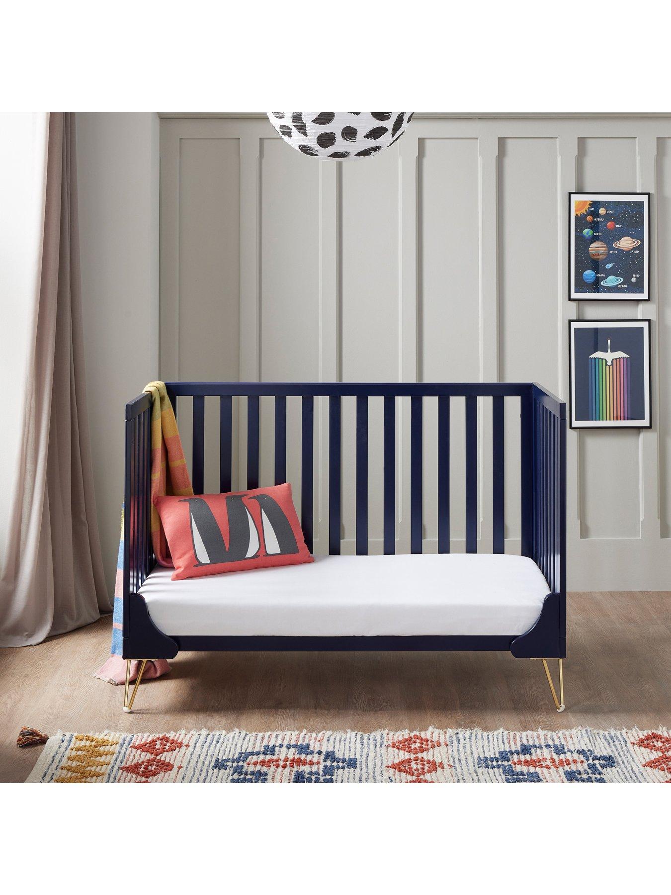 Image 3 of 5 of Babymore Kimi Cot Bed - Midnight