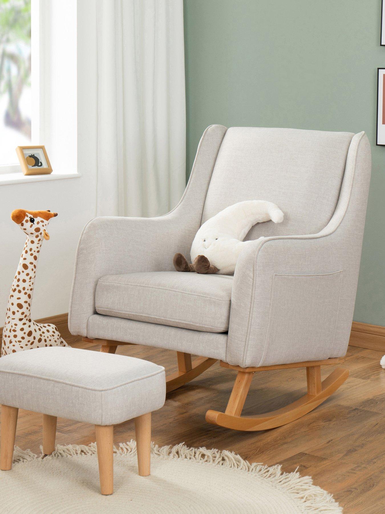 undefined Ida Nursing Chair with Stool - Cashmere