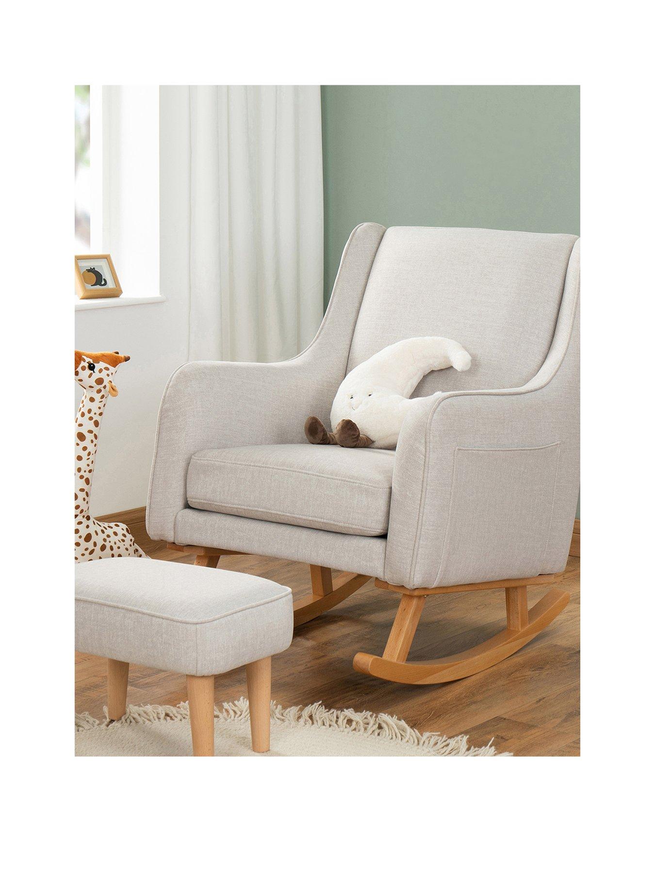 undefined Ida Nursing Chair with Stool - Cashmere