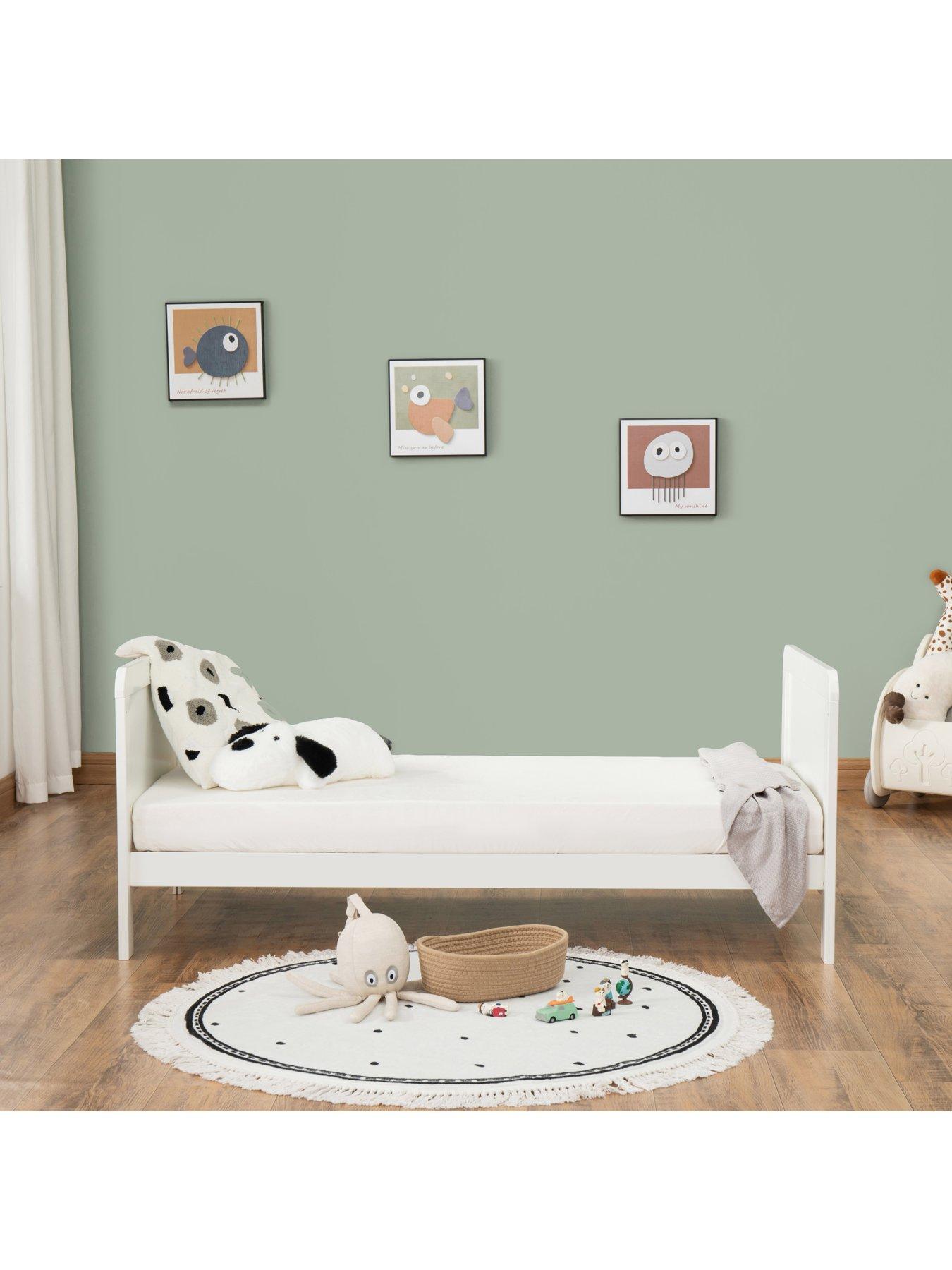 Image 4 of 7 of Babymore Caro Urban Cot Bed - White
