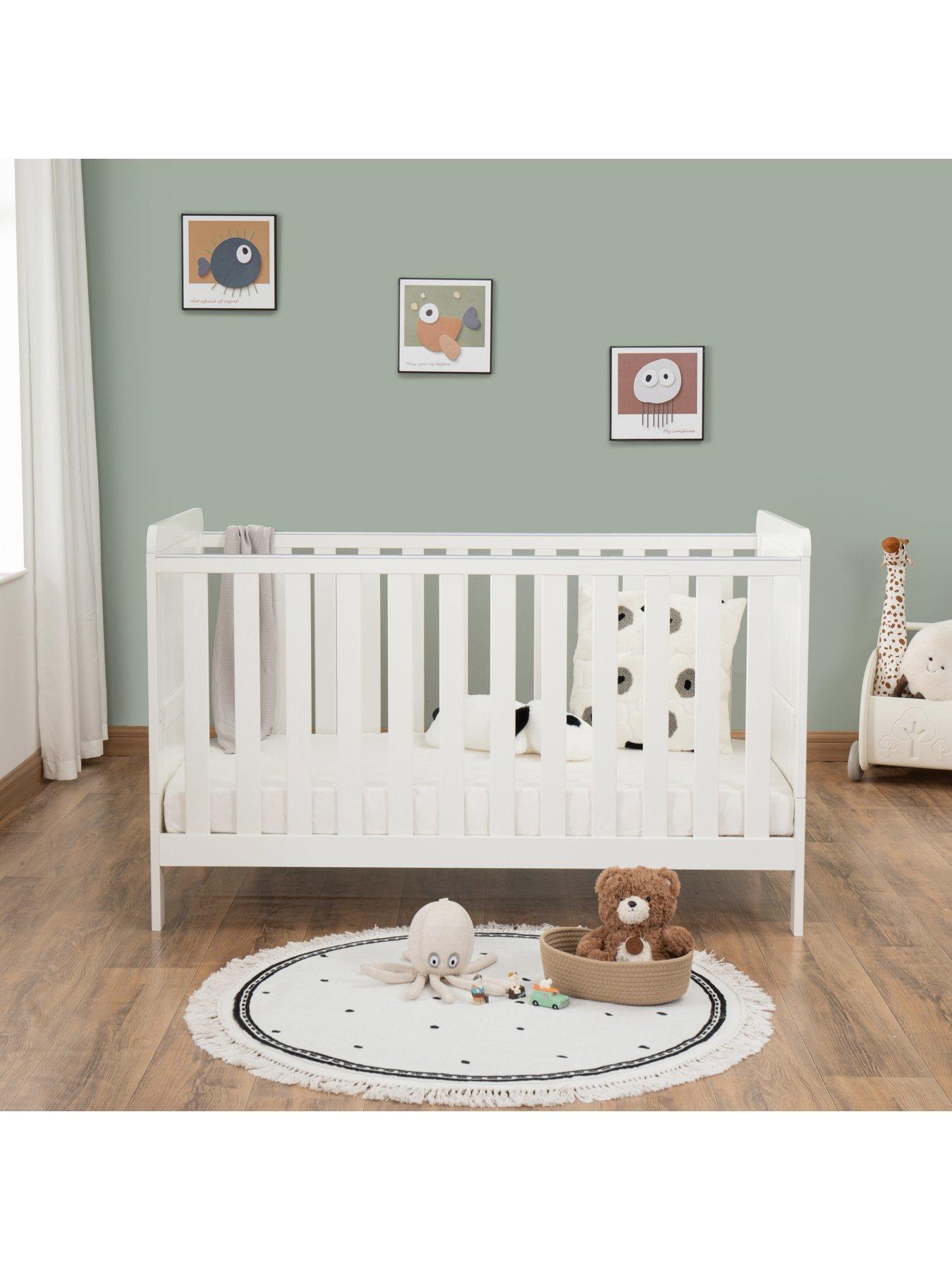 Image 5 of 7 of Babymore Caro Urban Cot Bed - White