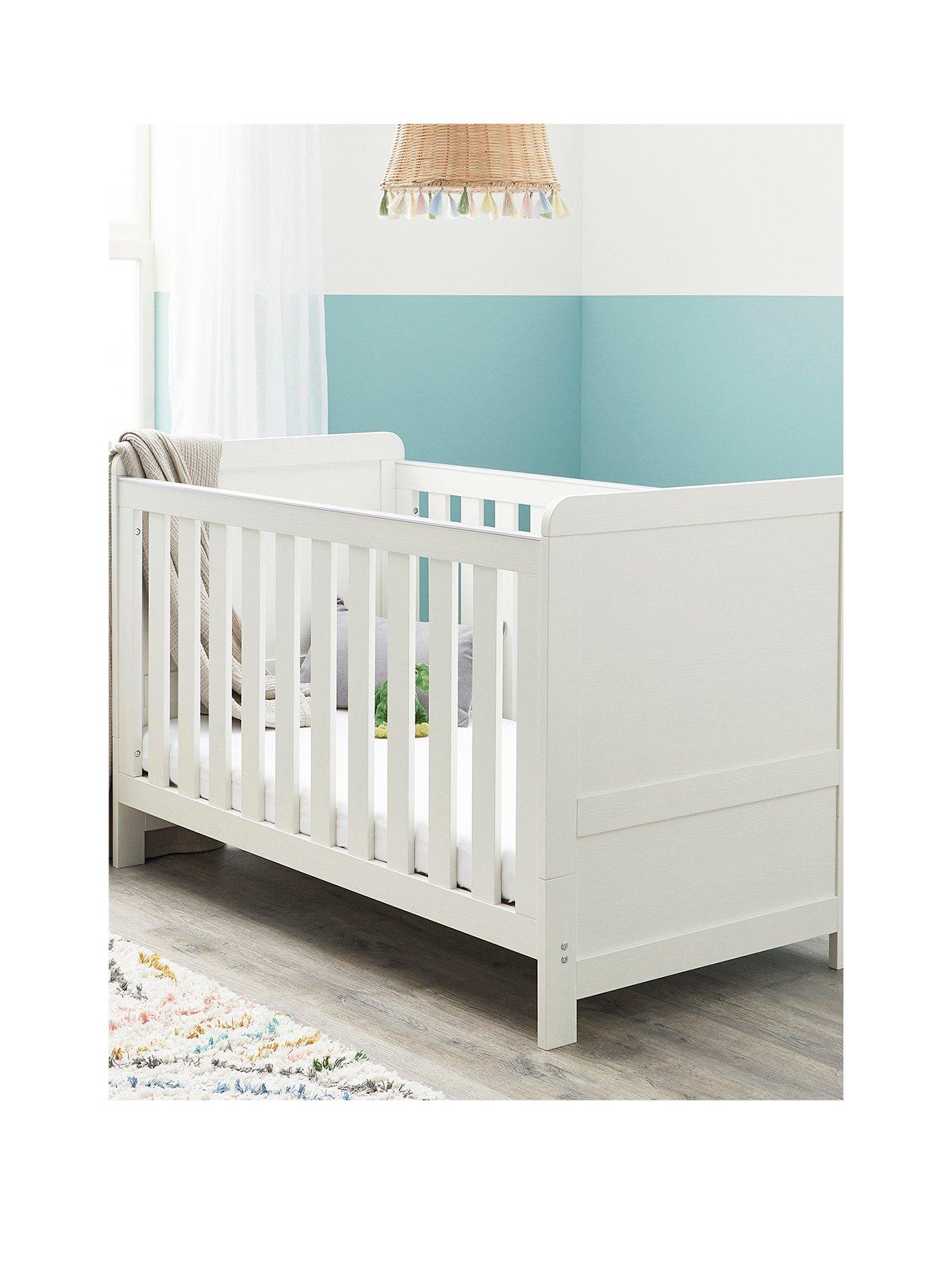 undefined Caro Cot Bed - White Wash