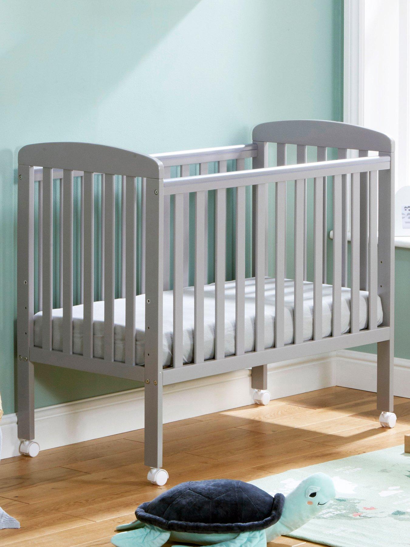 Image 1 of 7 of Babymore Space Saver Cot - Grey