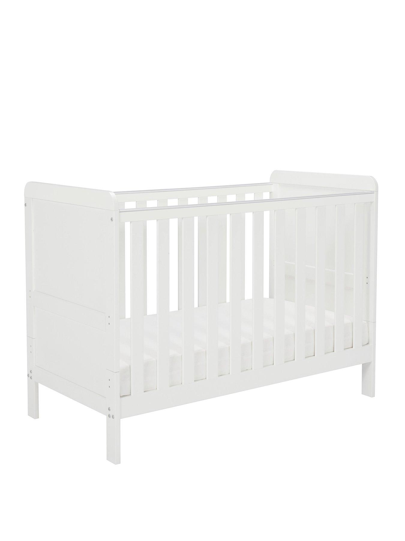 Image 2 of 7 of Babymore Caro Urban Mini Cot Bed - White