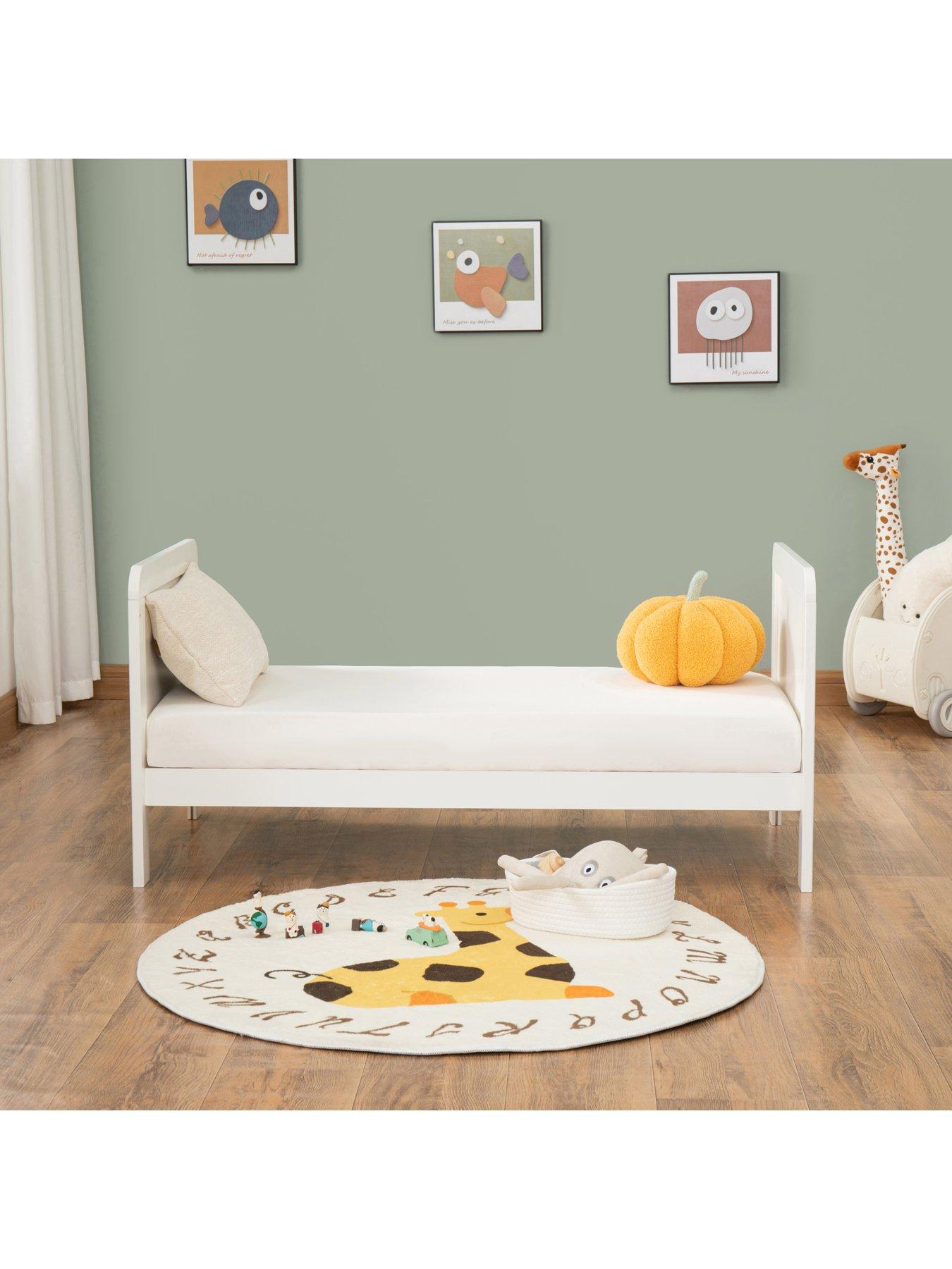 Image 4 of 7 of Babymore Caro Urban Mini Cot Bed - White