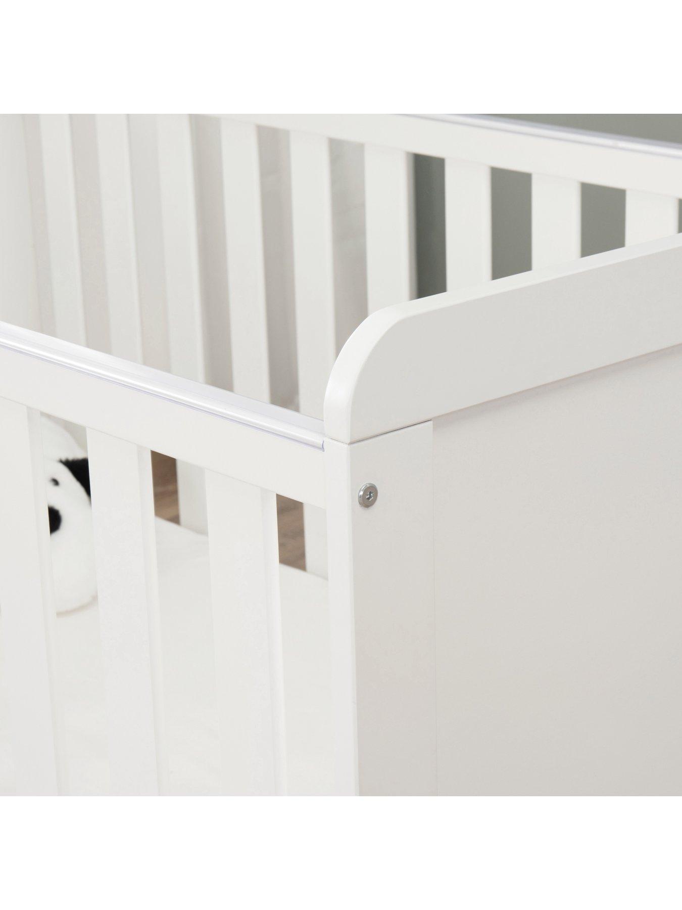 Image 5 of 7 of Babymore Caro Urban Mini Cot Bed - White