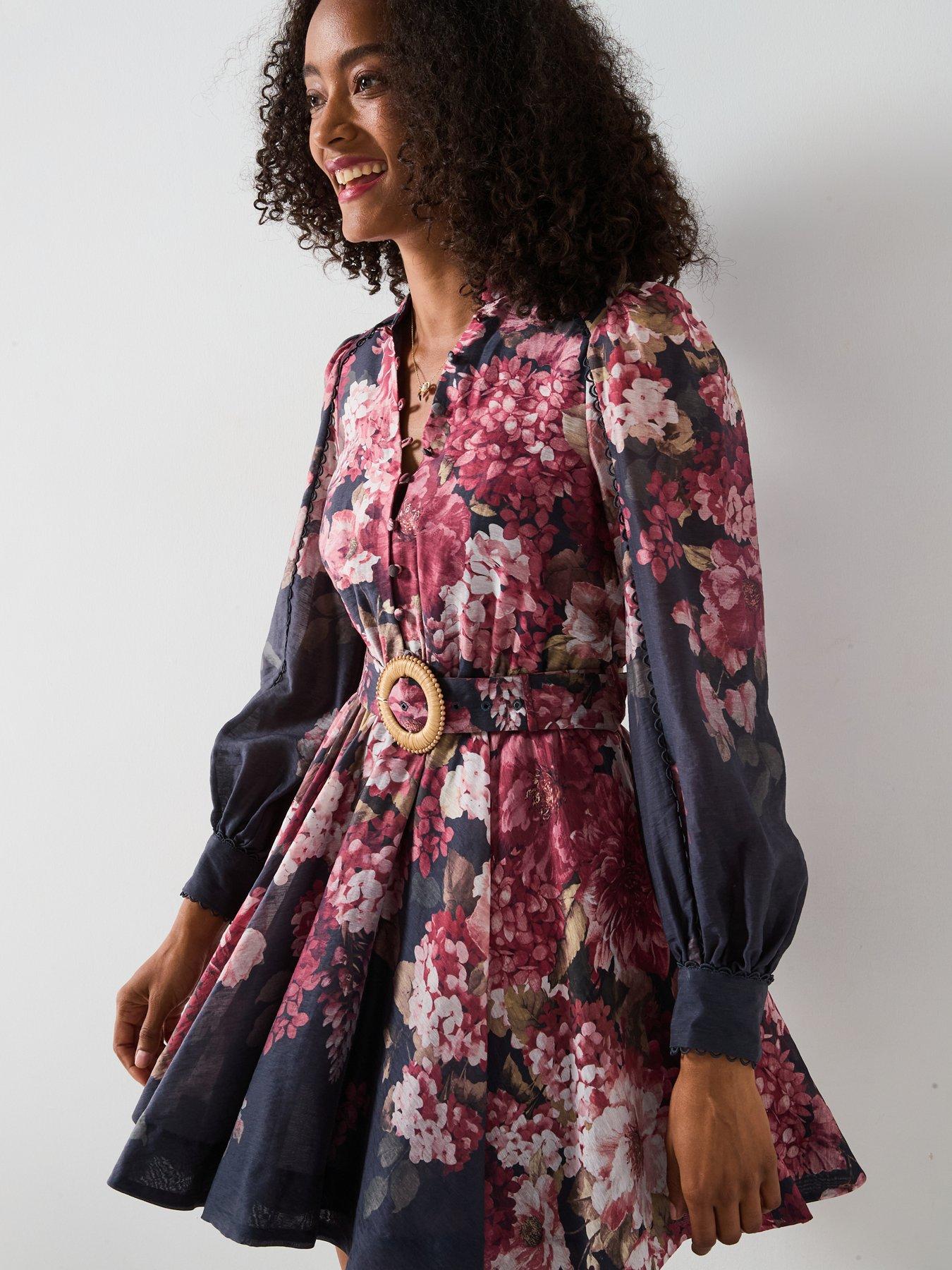Image 5 of 6 of Forever New Vienna Trim Detail Skater Dress - Navy