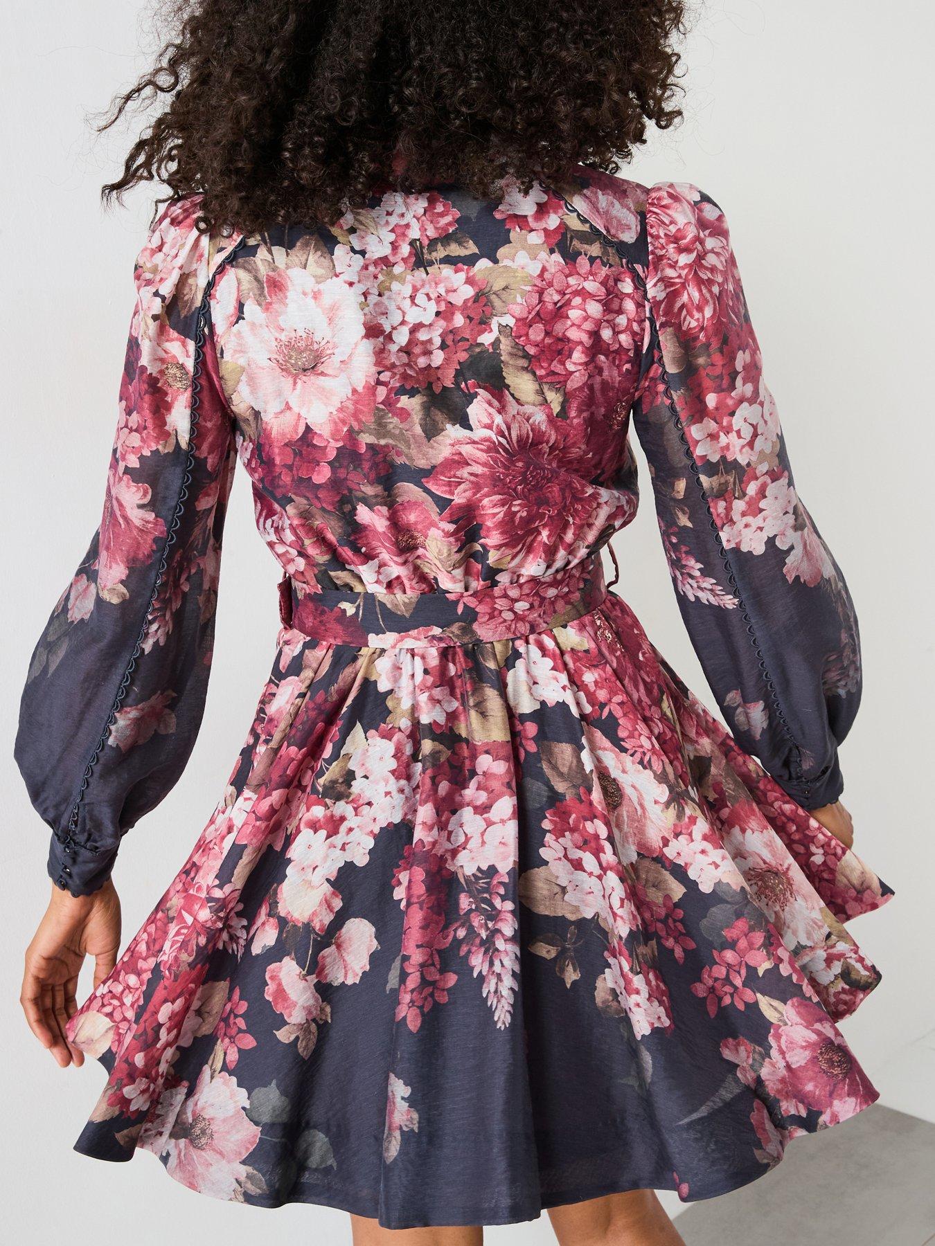 Image 6 of 6 of Forever New Vienna Trim Detail Skater Dress - Navy